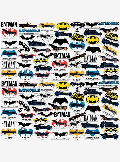 DC Comics Batman Iconic Batmobile Through The Ages Miscellaneous 100ct ...