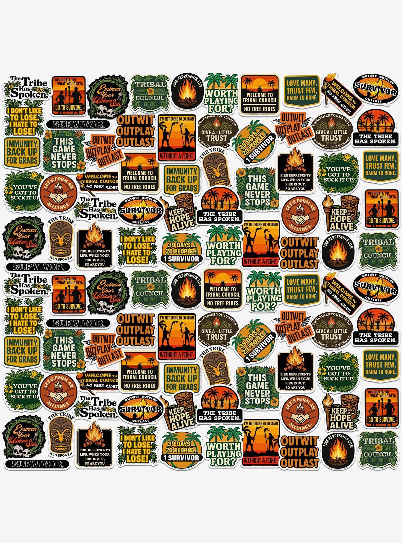 Survivor Iconic Quotes Miscellaneous 100ct Sticker Pack, , hi-res