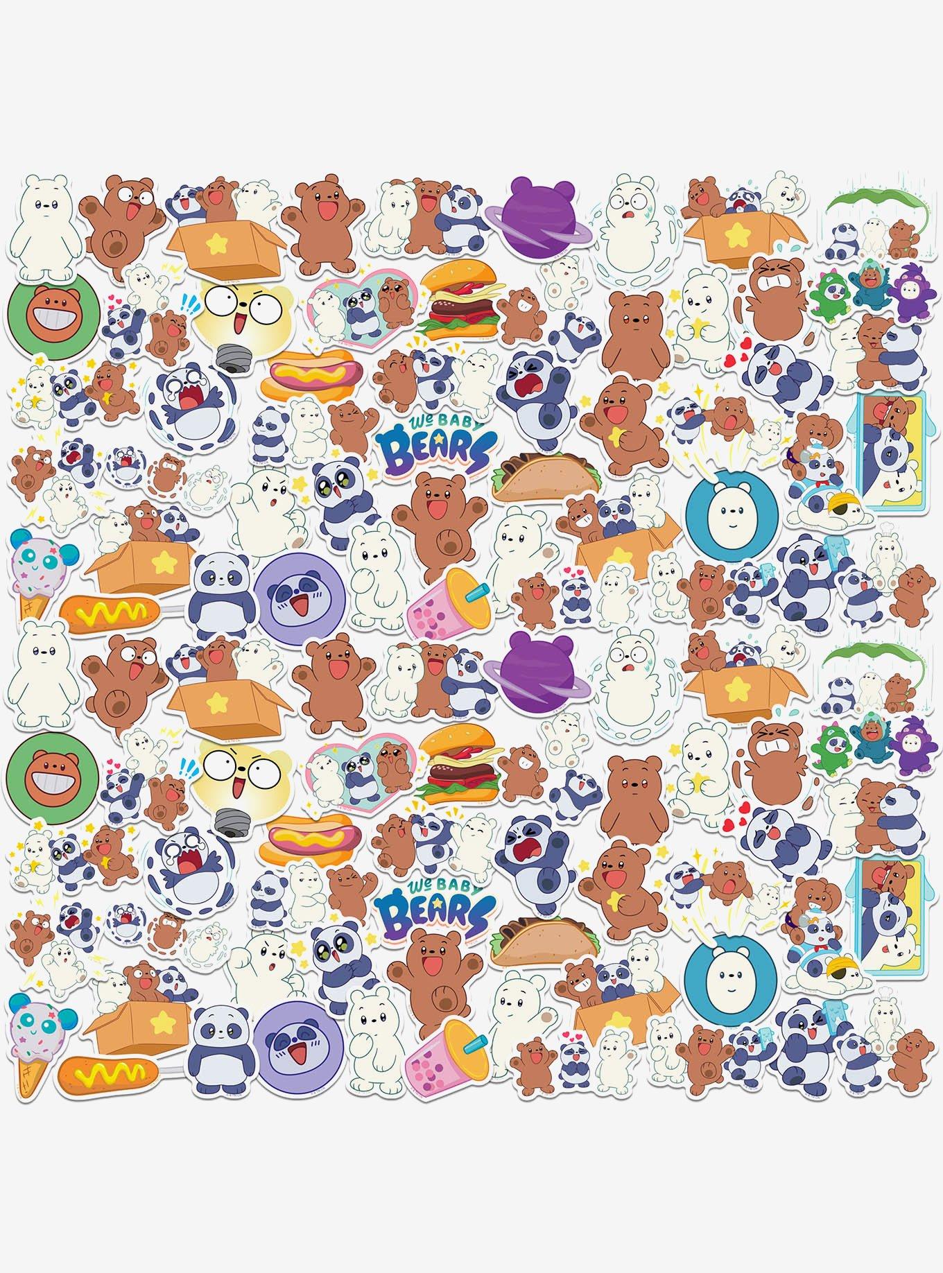 We Bare Bears Miscellaneous 100ct Sticker Pack