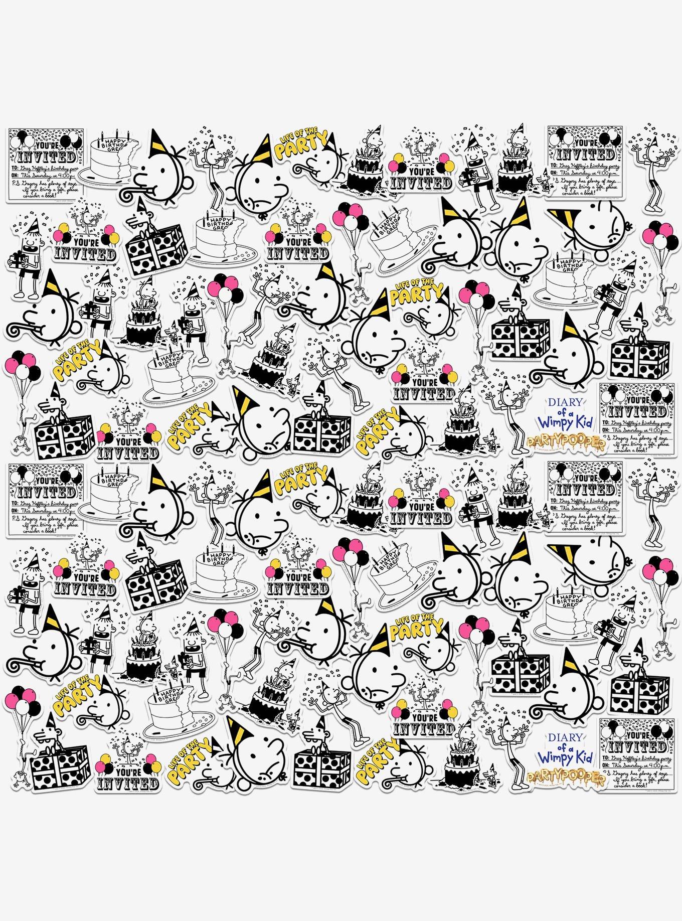 Diary of A Wimpy Kid: Partypooper Miscellaneous 100ct Sticker Pack, , hi-res
