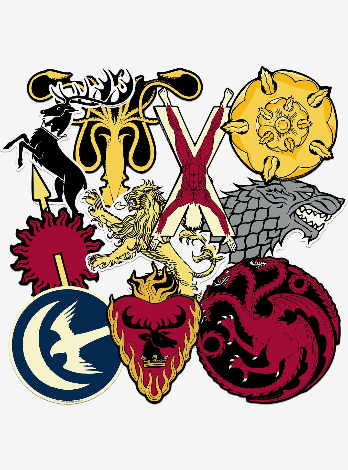 Game of Thrones Large House Miscellaneous 100ct Sticker Pack, , hi-res