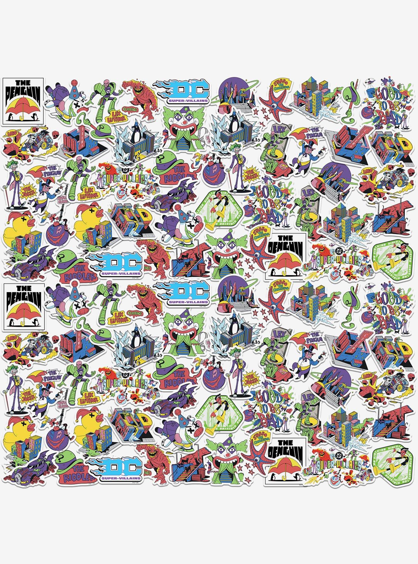 DC Comics Justice League Reimagined Villain Collection Miscellaneous 100ct Sticker Pack