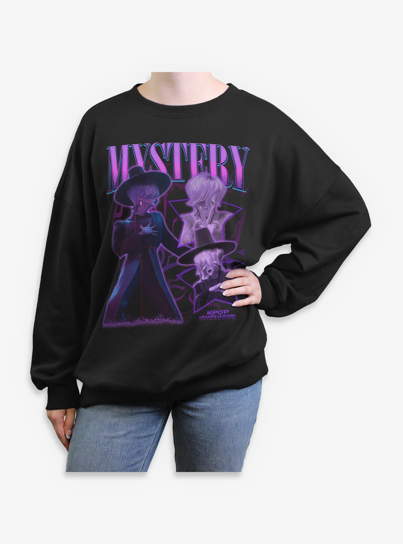 KPop Demon Hunters Saja Boys Mystery Collage Girls Oversized Sweatshirt, , hi-res