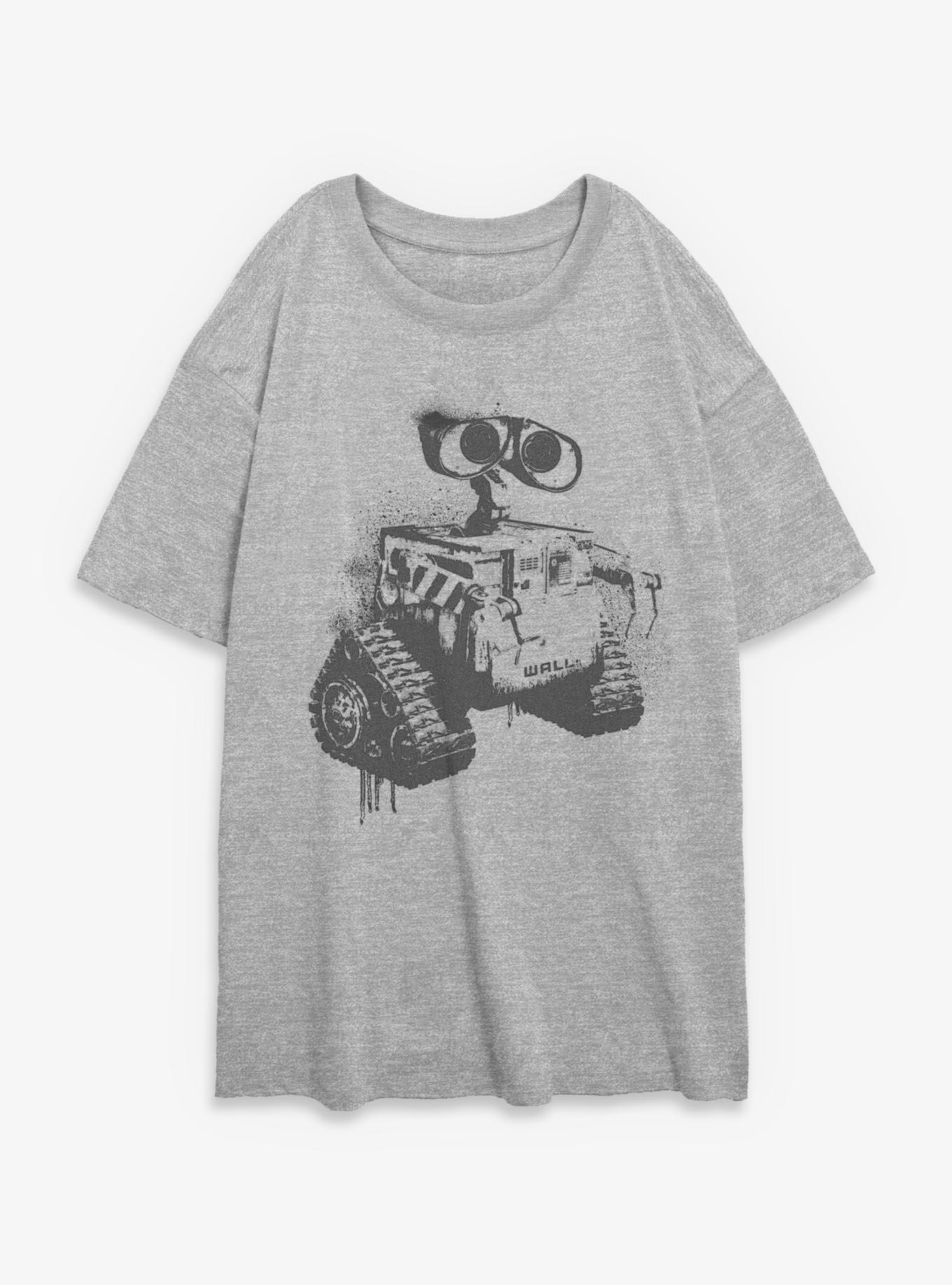 Disney Pixar WALL-E Stencil Girls Oversized T-Shirt