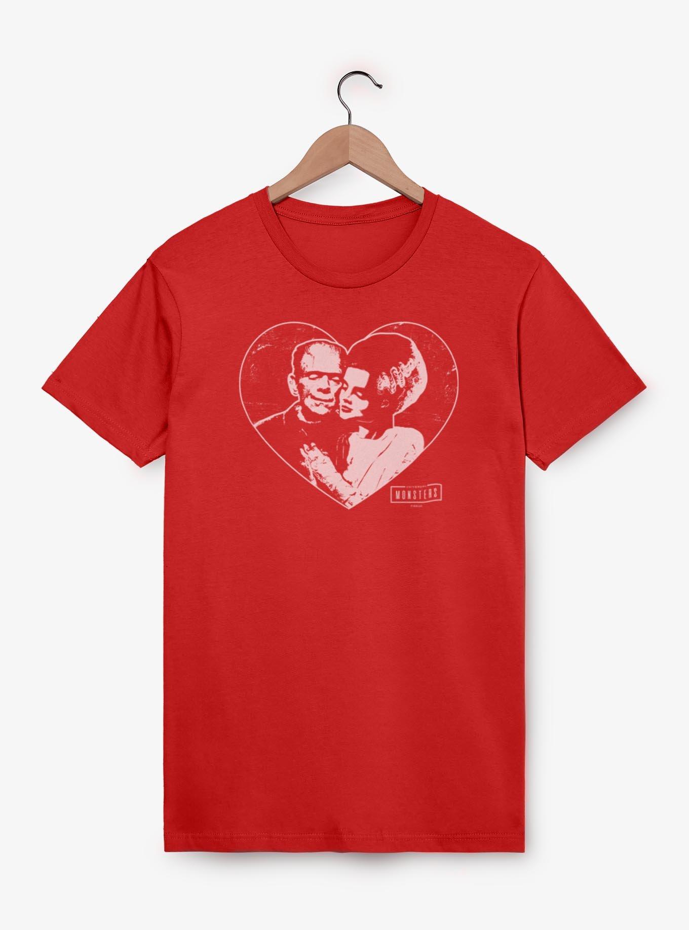 Universal Monsters Frankenstein & Bride Of Frankenstein In Love T-Shirt, , hi-res