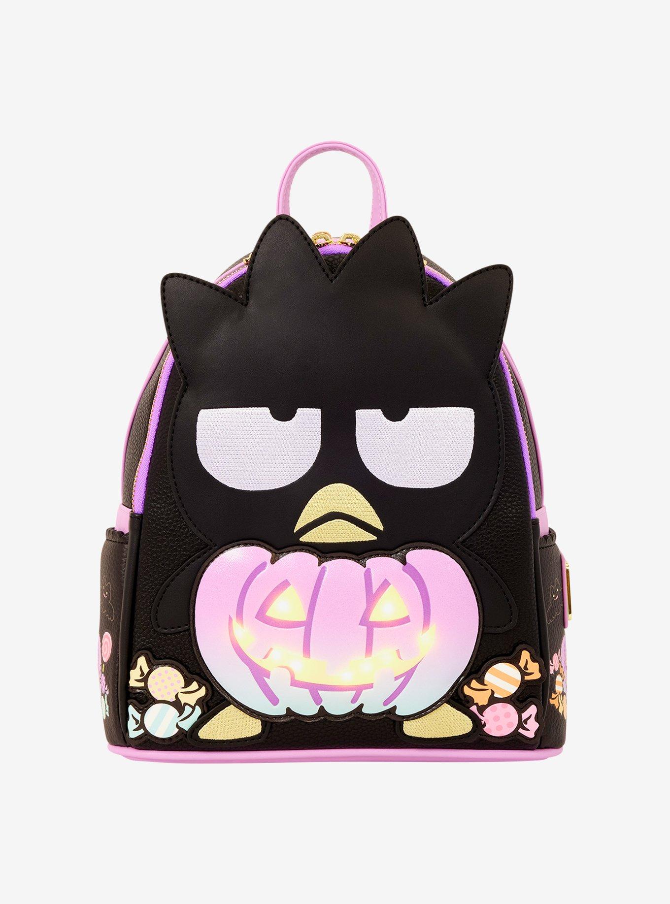 Loungefly Sanrio Badtz-Maru Pumpkin Light-Up Mini Backpack