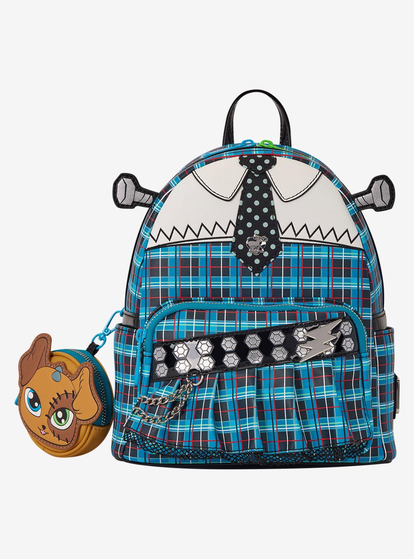 Loungefly Monster High Frankie Figural Mini Backpack with Coin Purse