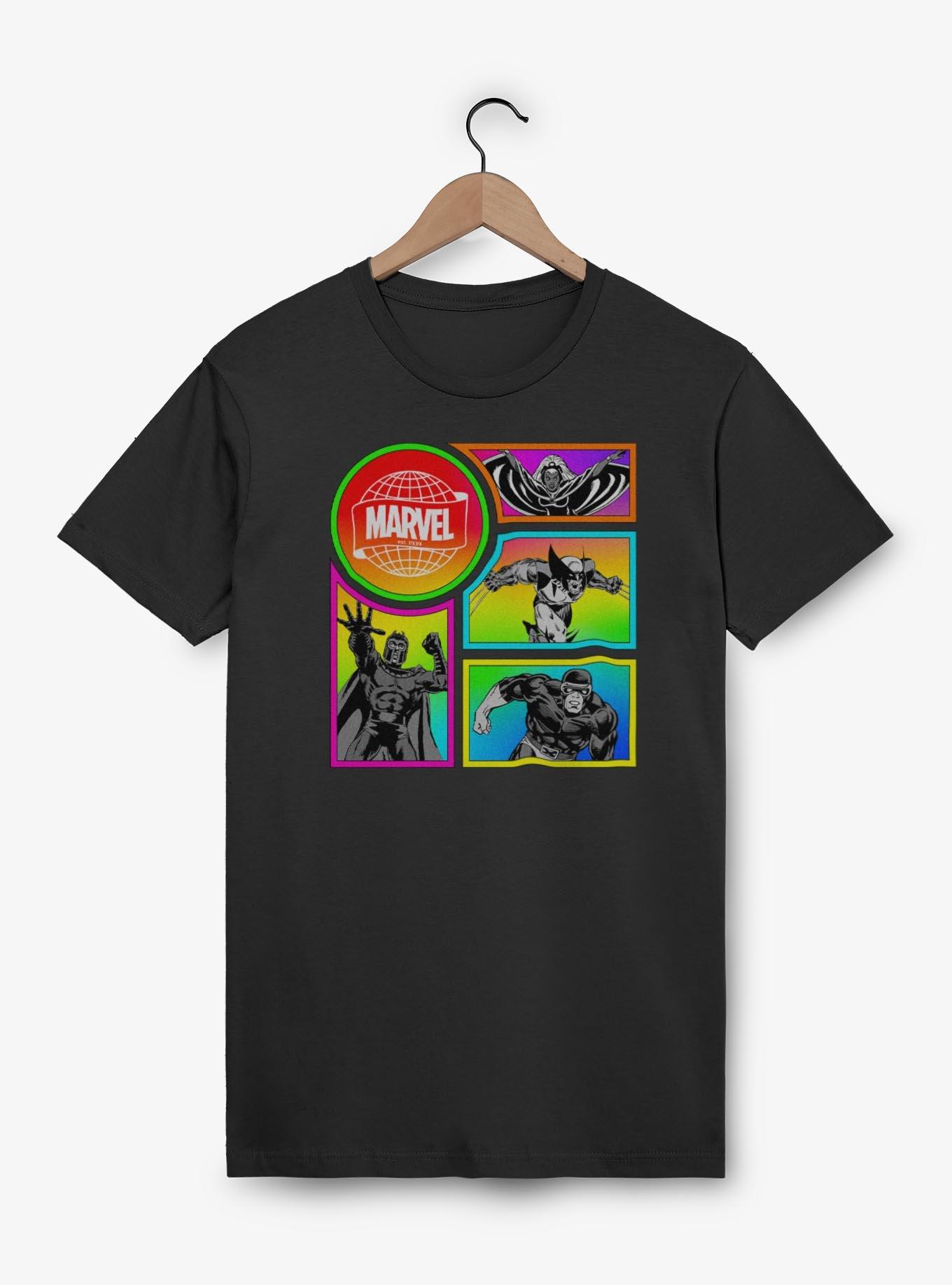 Marvel Rainbow Color X-Men Panels T-Shirt, , hi-res