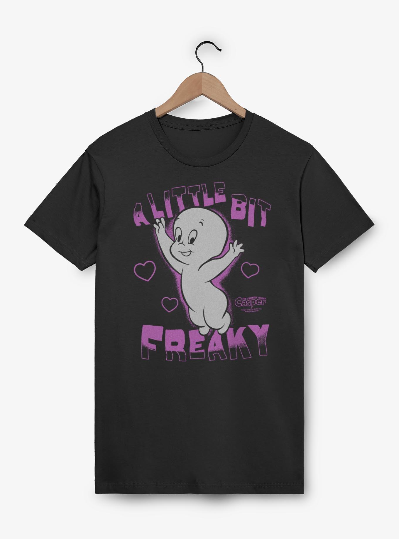 Casper The Friendly Ghost A Little Bit Freaky T-Shirt, BLACK, hi-res
