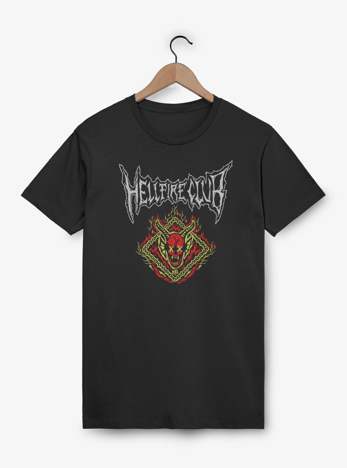 Stranger Things Hellfire Clube Flame Icon T-Shirt, , hi-res
