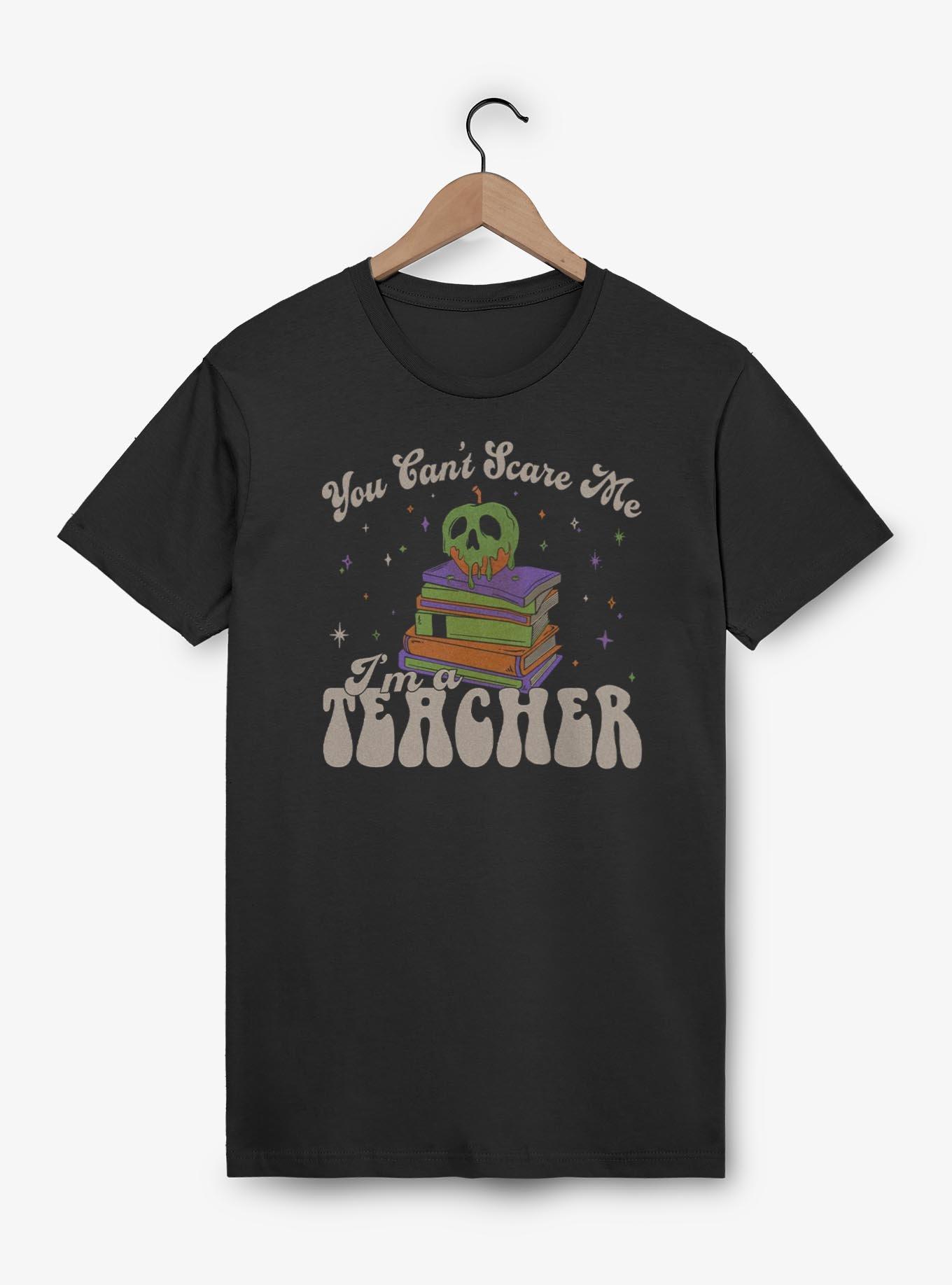 Disney Villains Posion Apple Can't Scare Teachers T-Shirt, , hi-res