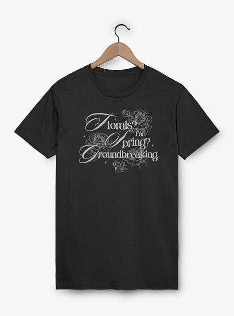 The Devil Wears Prada Florals For Spring T-Shirt - BLACK | BoxLunch