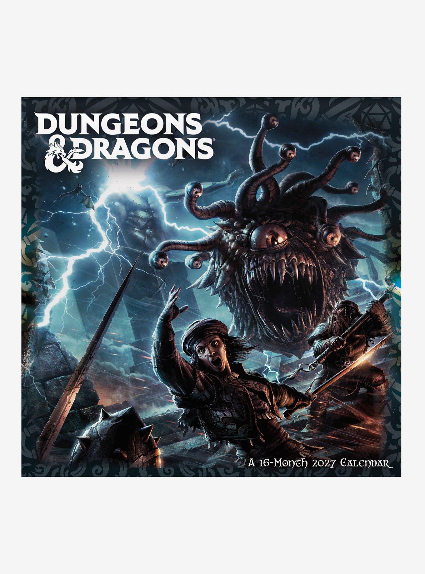 Dungeons & Dragons 16-Month 2027 Wall Calendar