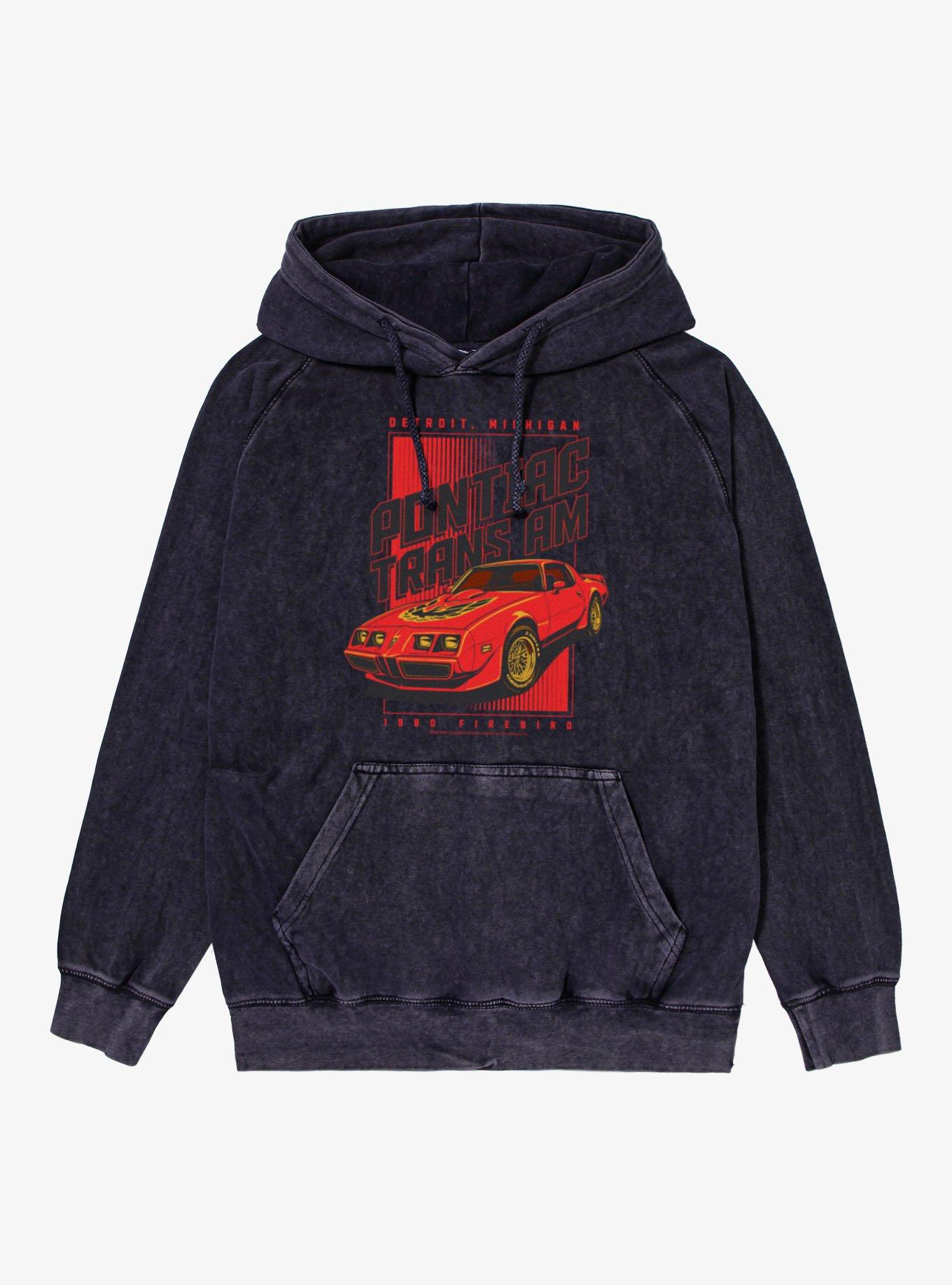 Trans Am Pontiac Trans Am Firebird Red Mineral Wash Hoodie, , hi-res