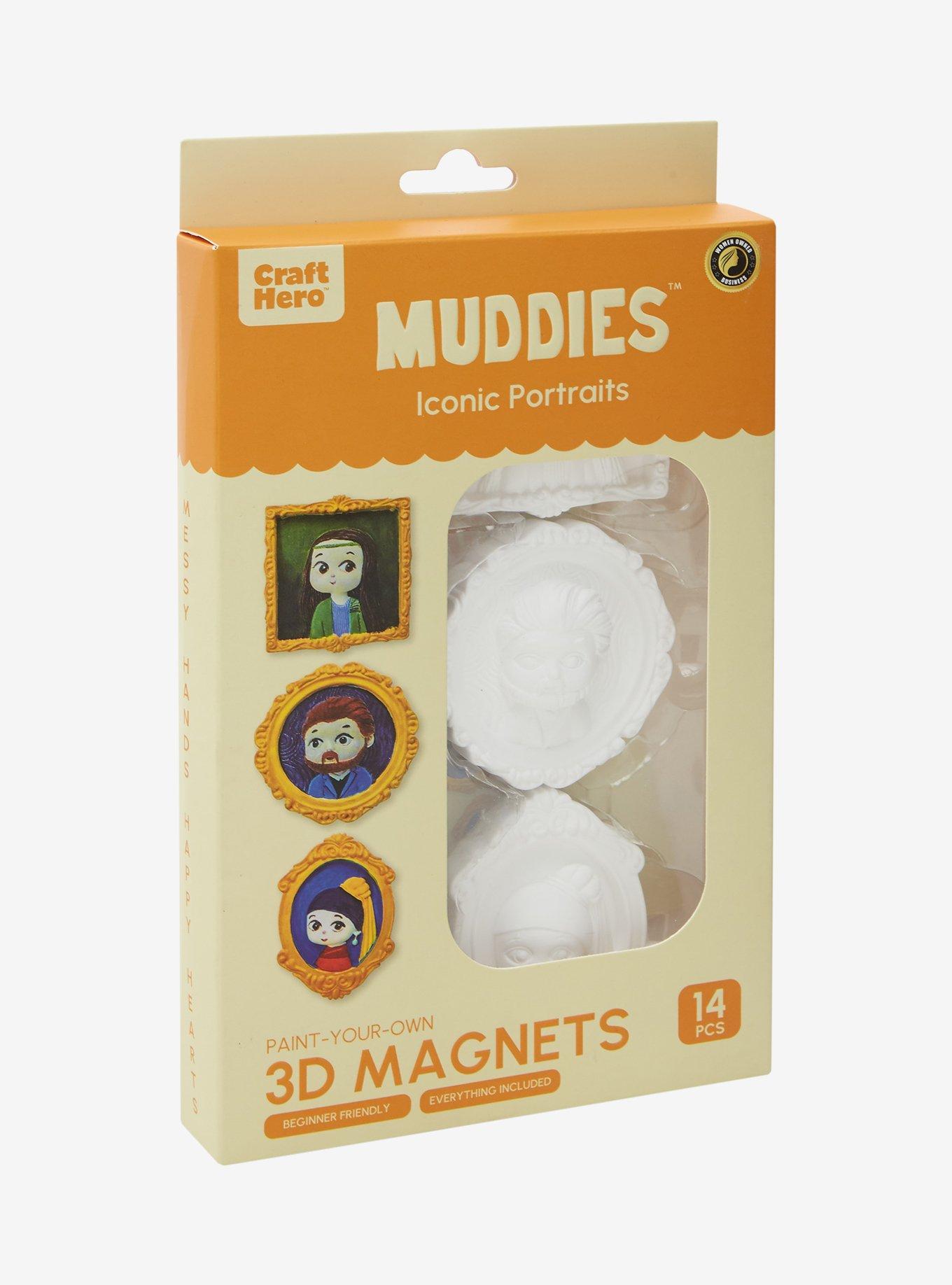 Muddies Iconic Portraits Paint-Your-Own 3D Magnets Kit, , hi-res