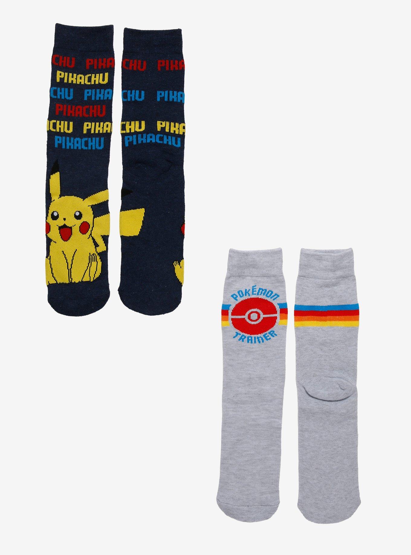 Pok&eacute;mon Trainer Pikachu Crew Socks 2 Pair, , hi-res