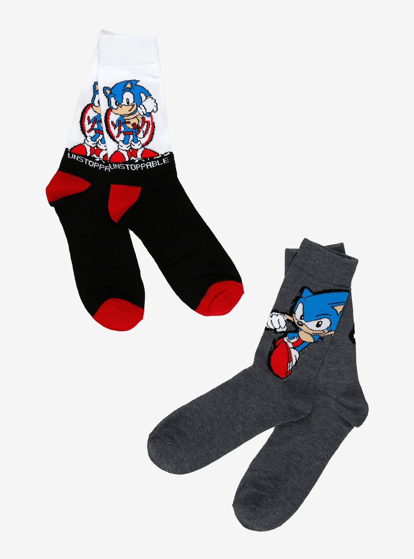 Sonic The Hedgehog Game Crew Socks 2 Pair, , hi-res