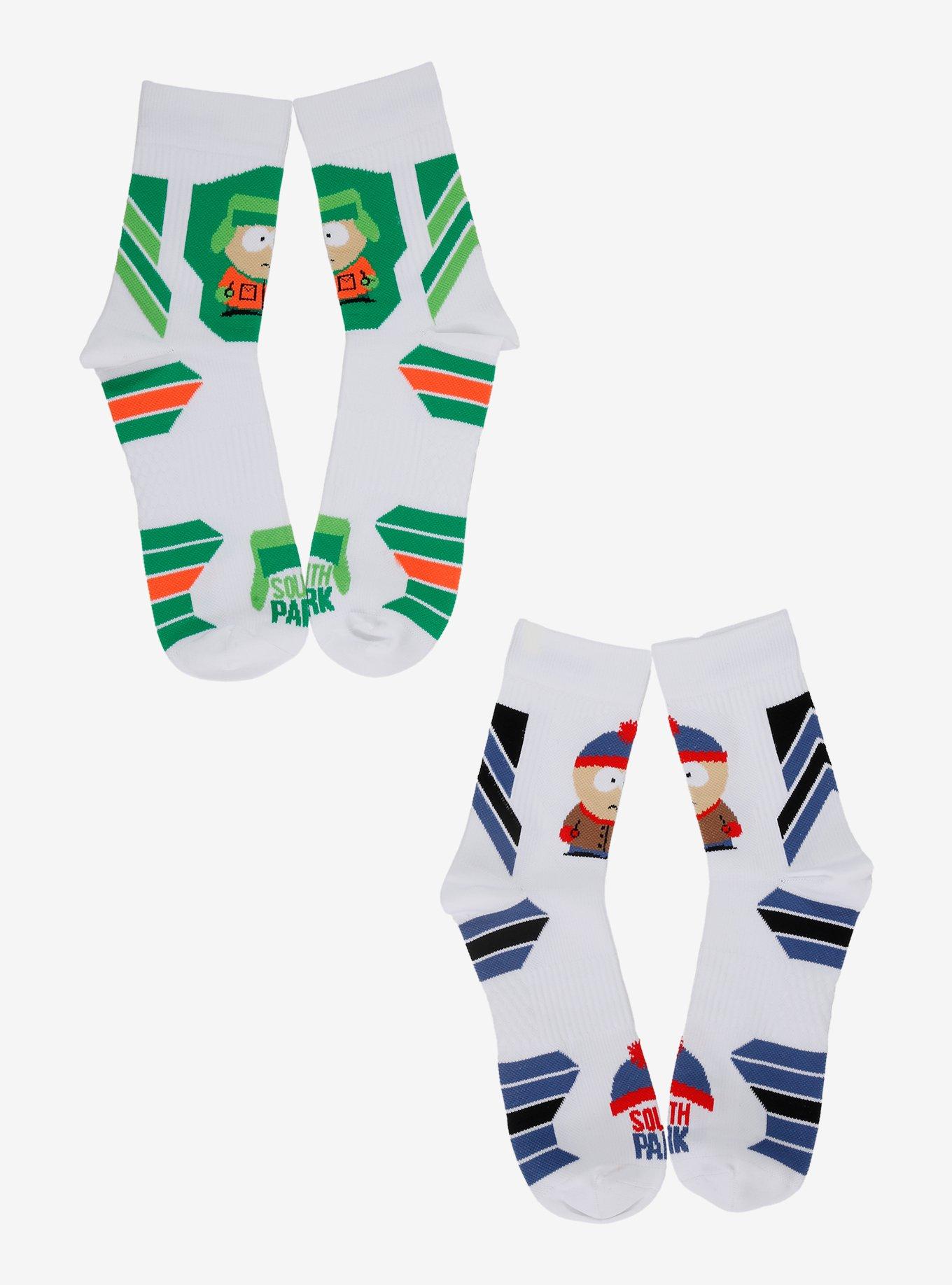 South Park Kyle & Stanley Beanie Crew Socks 2 Pair, , hi-res