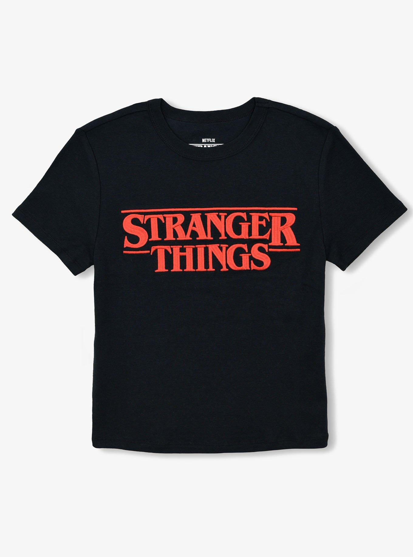 Stranger Things Embroidered Logo Girls Baby T-Shirt, , hi-res