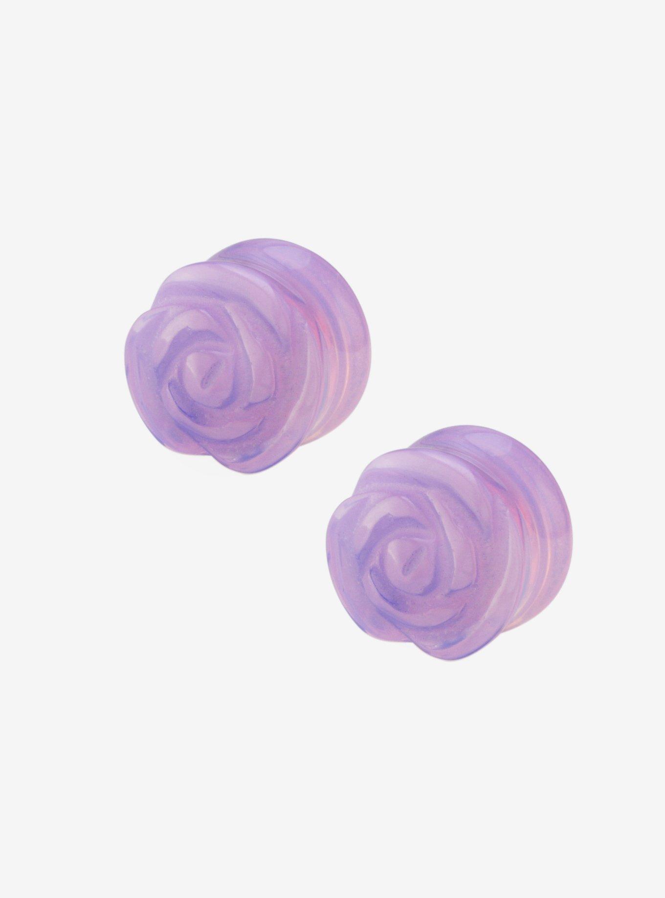 Opalite Lavender Rose Double Flare Plug 2 Pack, , hi-res