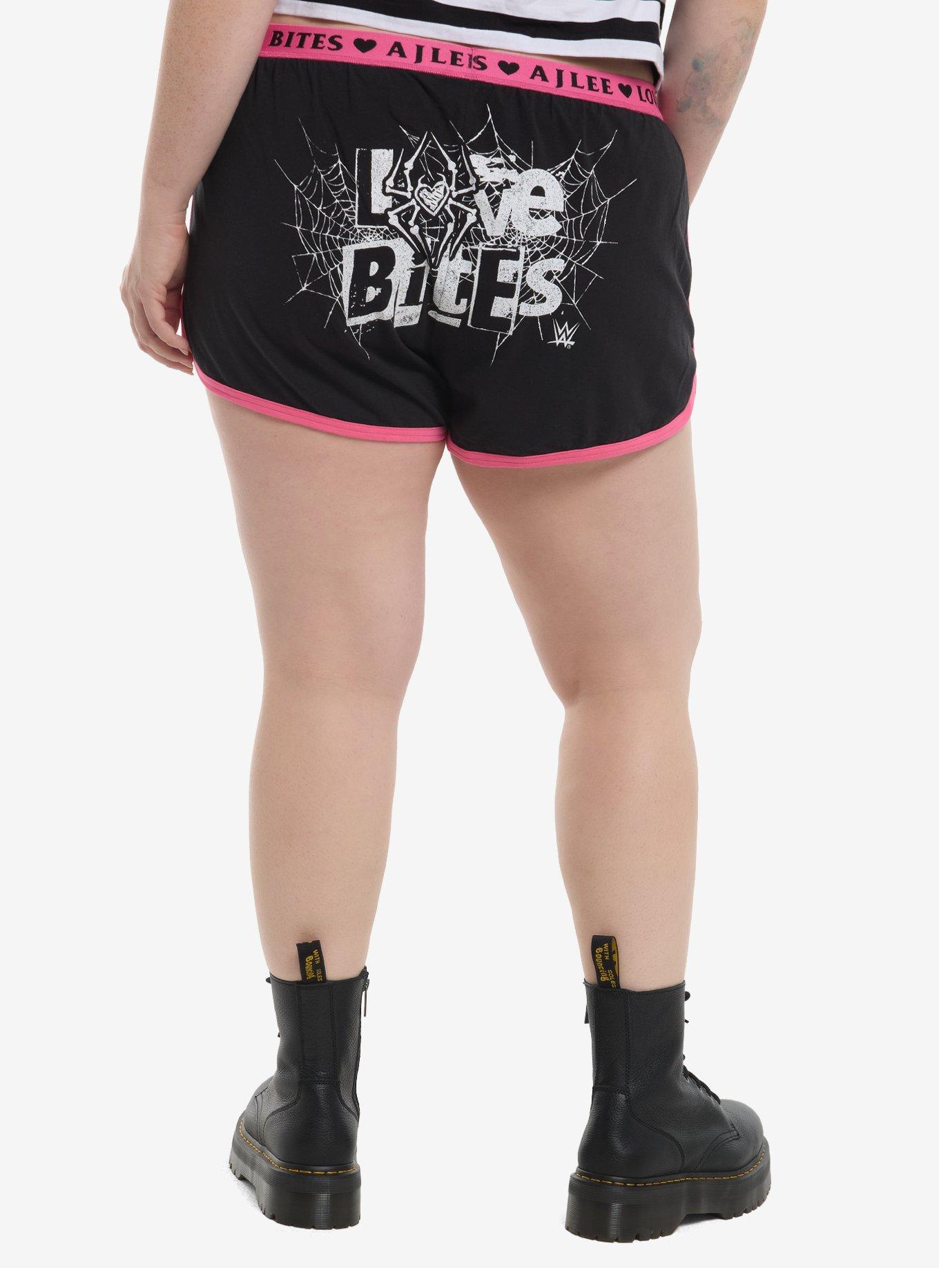 WWE AJ Lee Love Bites Girls Soft Shorts Plus Size, , hi-res