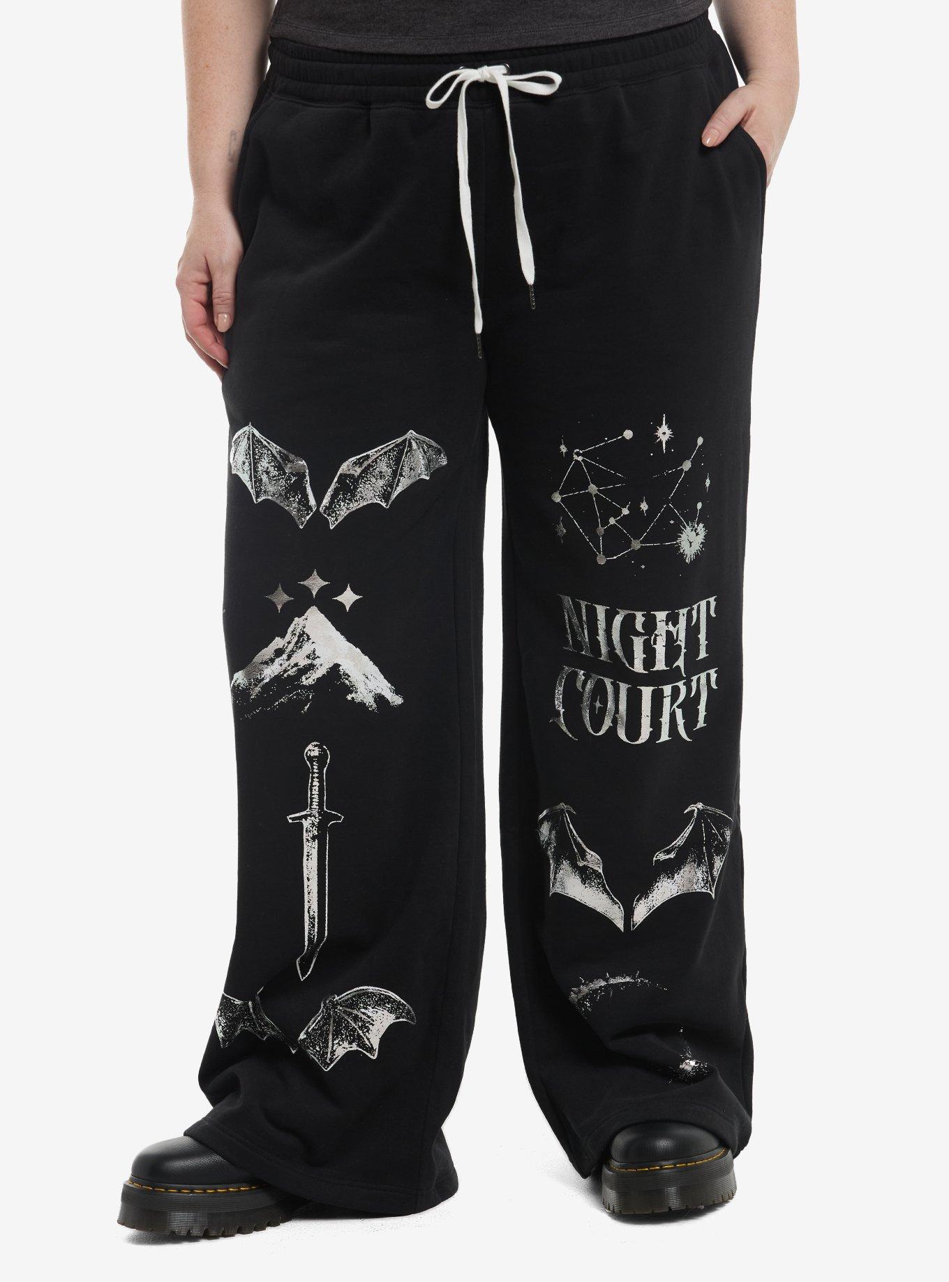 A Court Of Thorns And Roses Icons Girls Wide Leg Lounge Pants Plus Size, , hi-res
