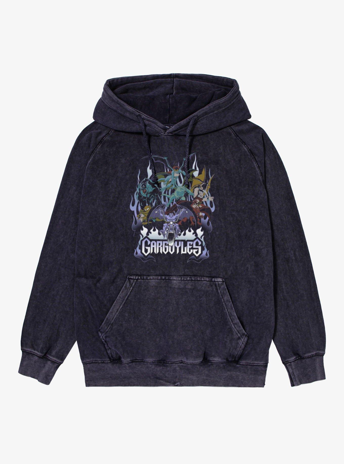 Disney Gargoyles Motorcycle Flames Hoodie