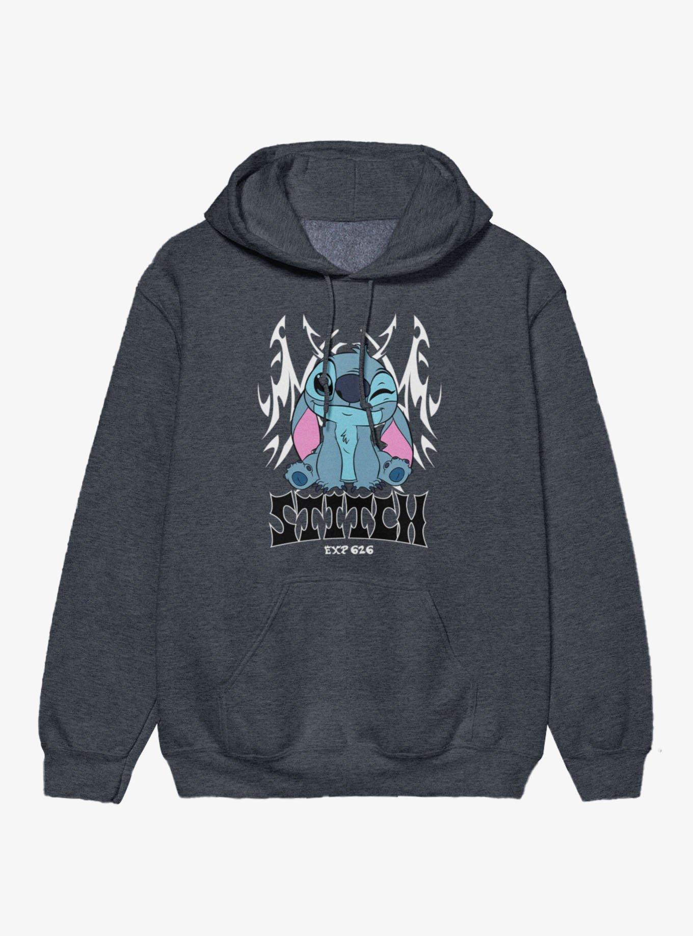 Disney Lilo & Stitch Stitch Tribal Goth Hoodie, , hi-res