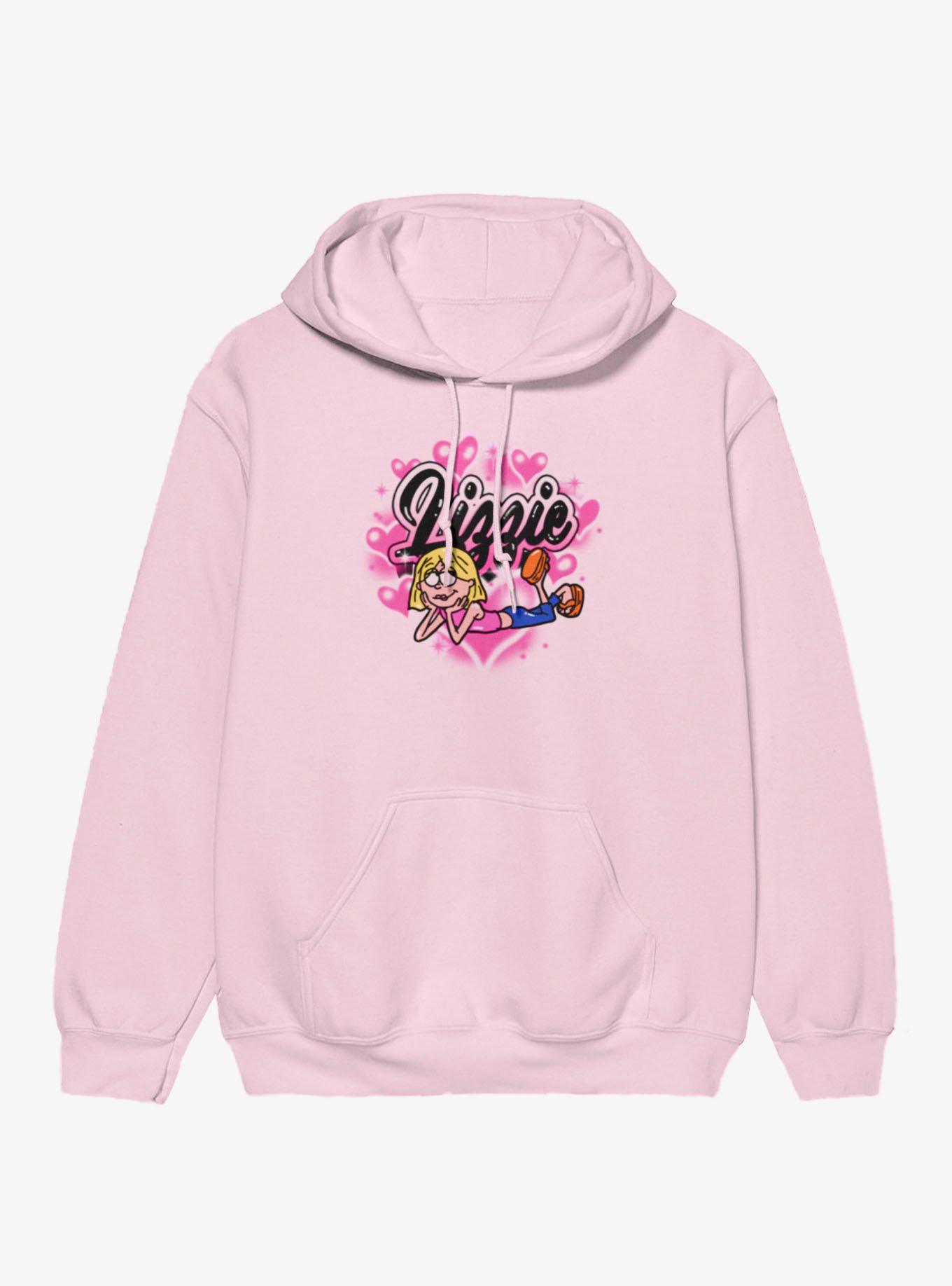 Disney Lizzie McGuire Spray Paint Hearts Hoodie, , hi-res