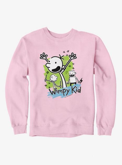 Diary Of A Wimpy Kid Journal Doodles Sweatshirt - PINK | Hot Topic