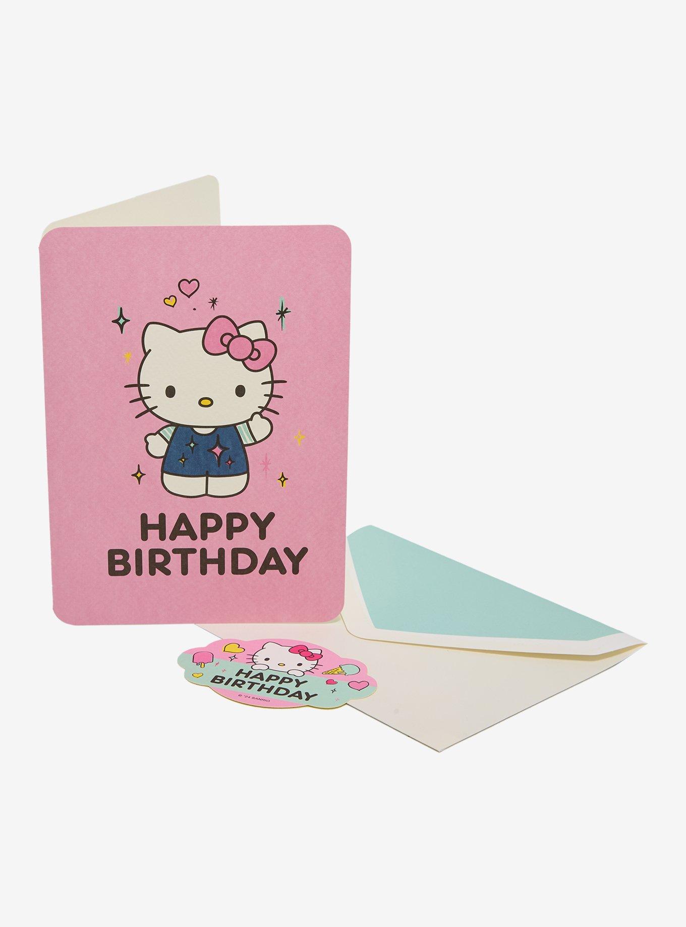 Hello Kitty Happy Birthday Stars Greeting Card, , hi-res
