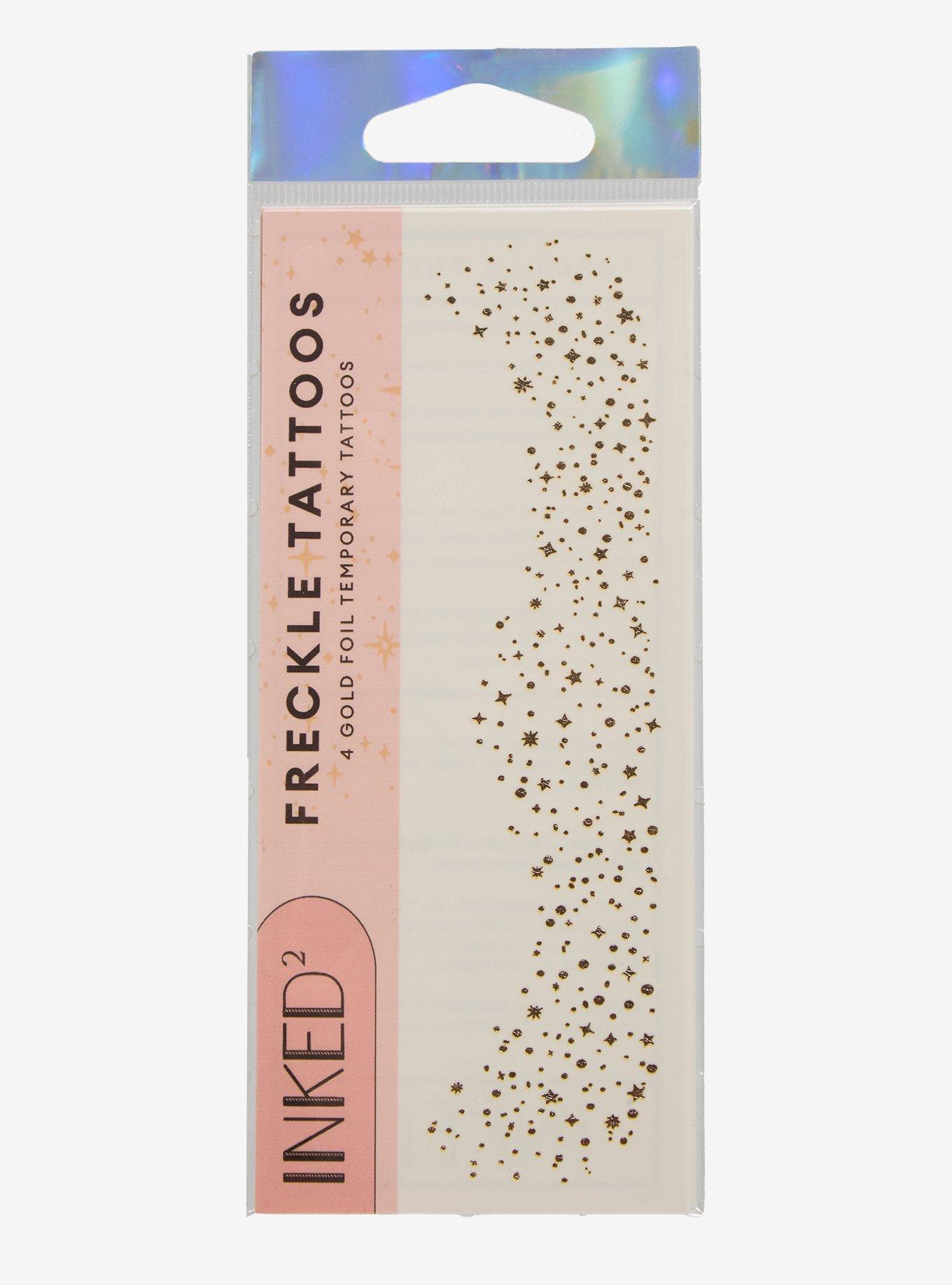 Inked&sup2; Gold Foil Freckle Tattoos, , hi-res