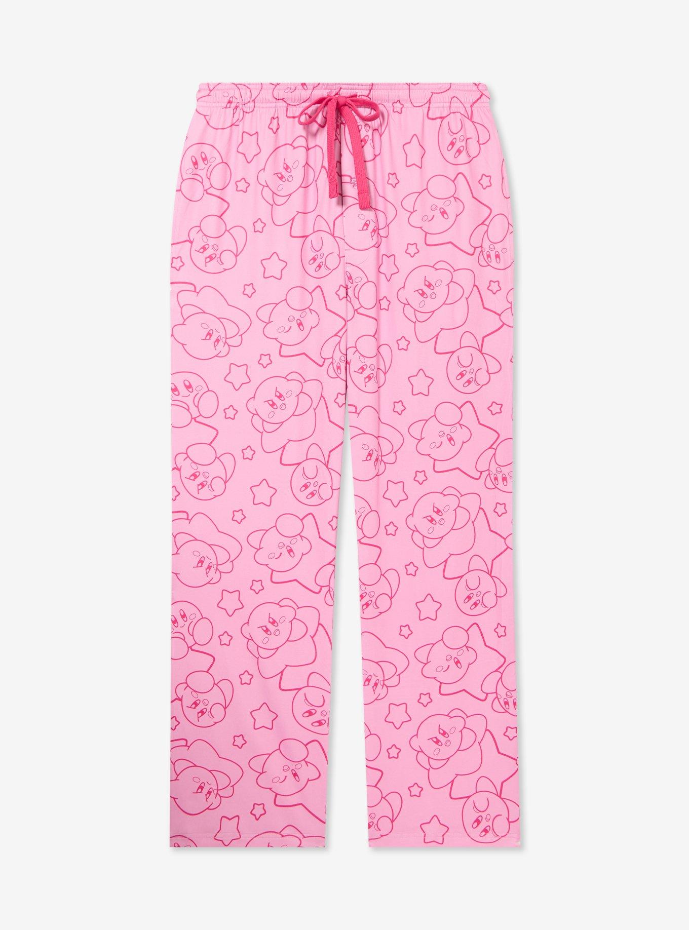 Nintendo Kirby Pink Allover Print Sleep Pants &mdash; BoxLunch Exclusive, , hi-res