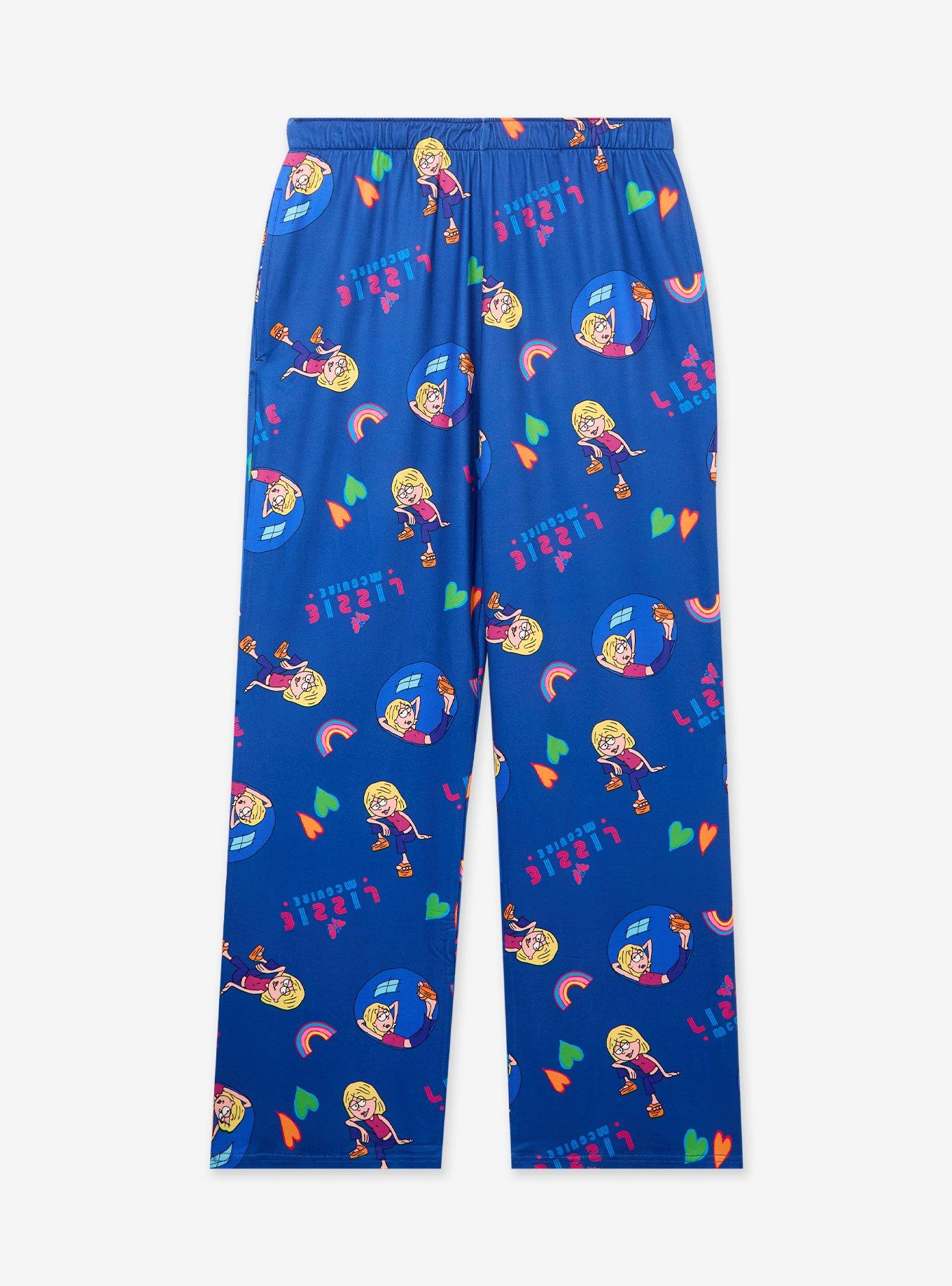 Disney Lizzie McGuire Cartoon Allover Print Women's Sleep Pants - BoxLunch Exclusive, , hi-res