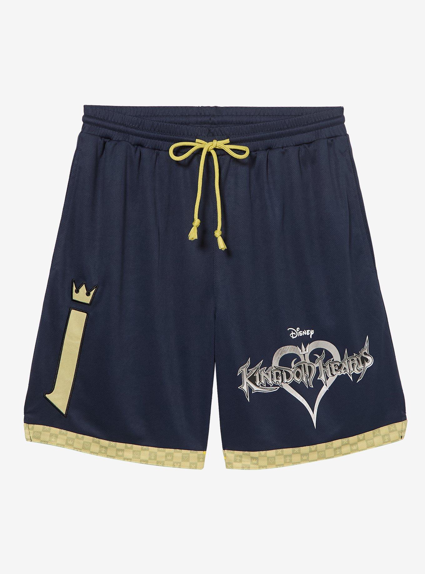 Disney Kingdom Hearts Mesh Basketball Shorts &mdash; BoxLunch Exclusive, , hi-res