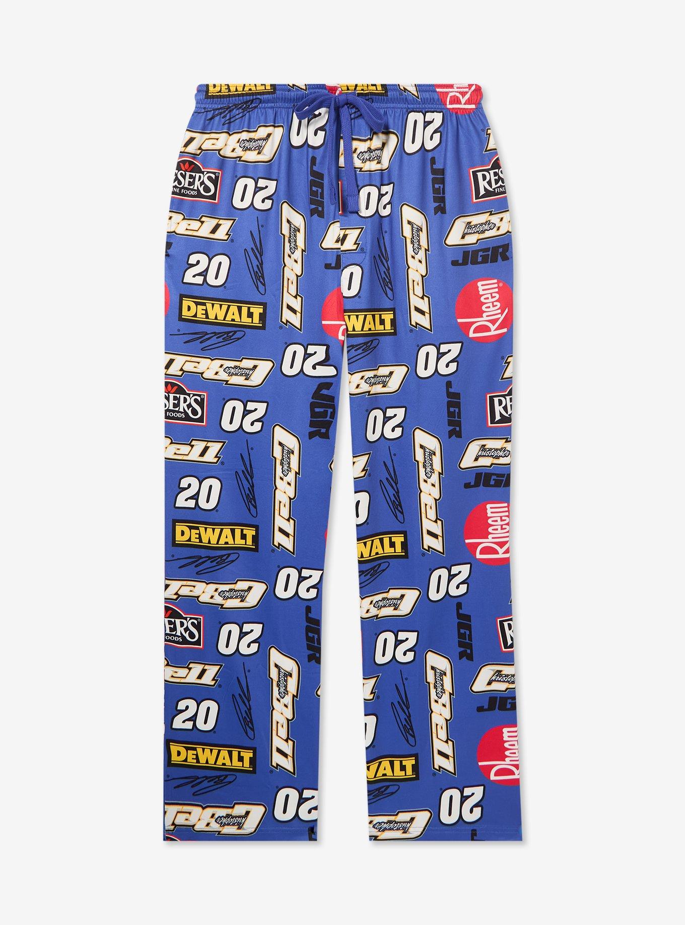 NASCAR Joe Gibbs Racing Team Icons Allover Print Sleep Pants &mdash; BoxLunch Exclusive, , hi-res