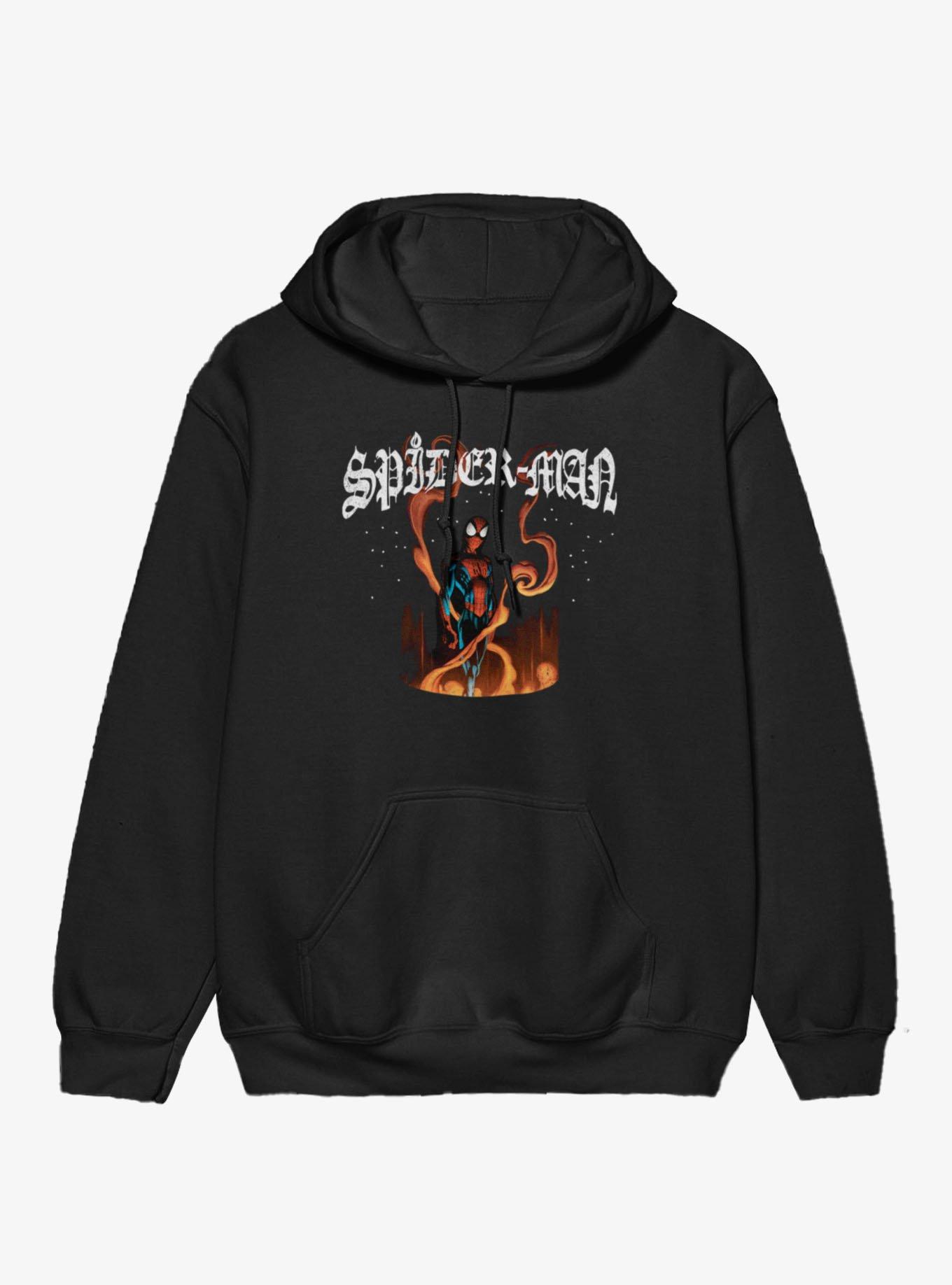 Marvel Spider-Man Fire Hoodie BoxLunch Exclusive, , hi-res