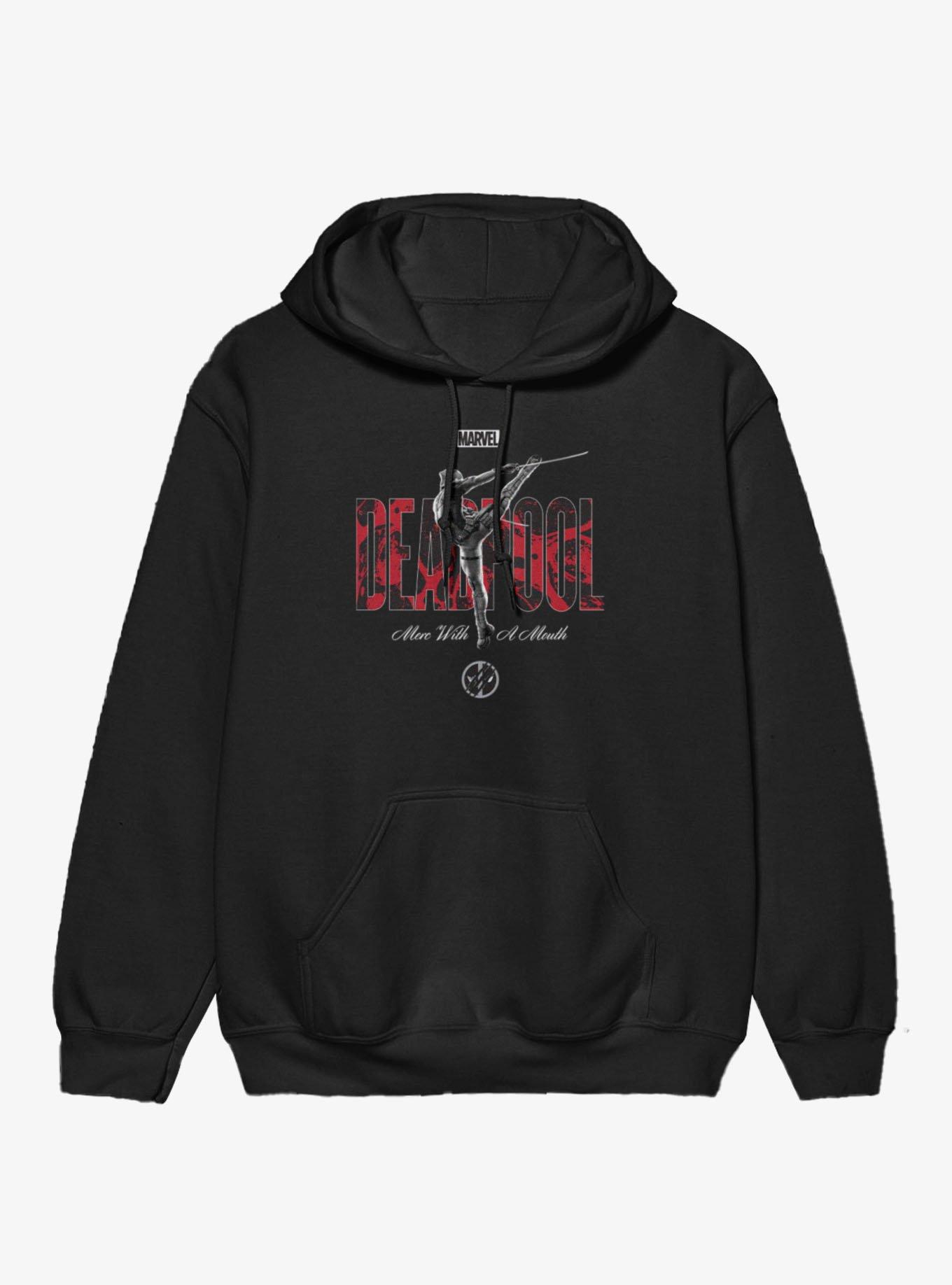 Marvel Deadpool Merc With A Mouth Pose Hoodie BoxLunch Exclusive