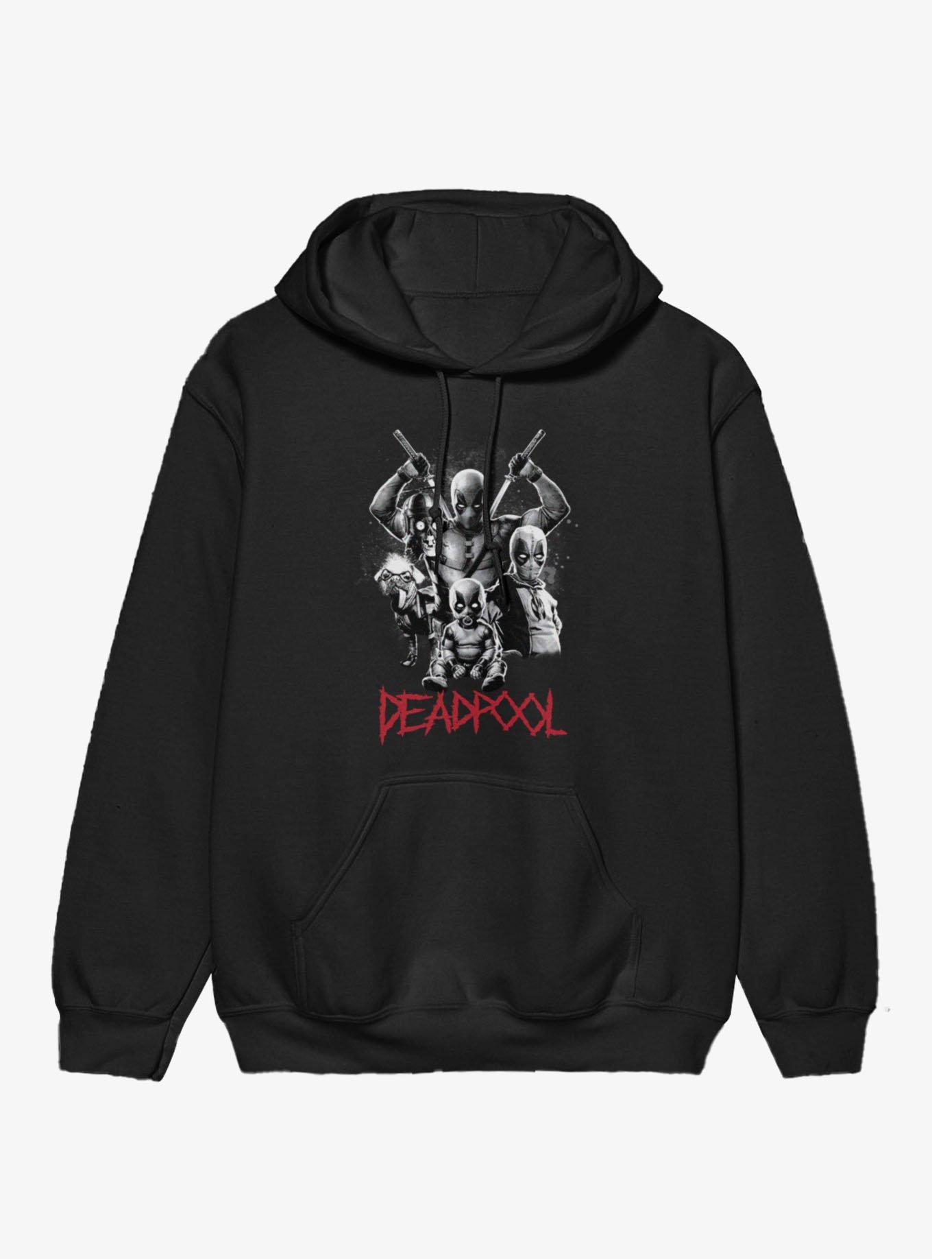 Marvel Deadpool Deadpools Collage Hoodie BoxLunch Exclusive, , hi-res