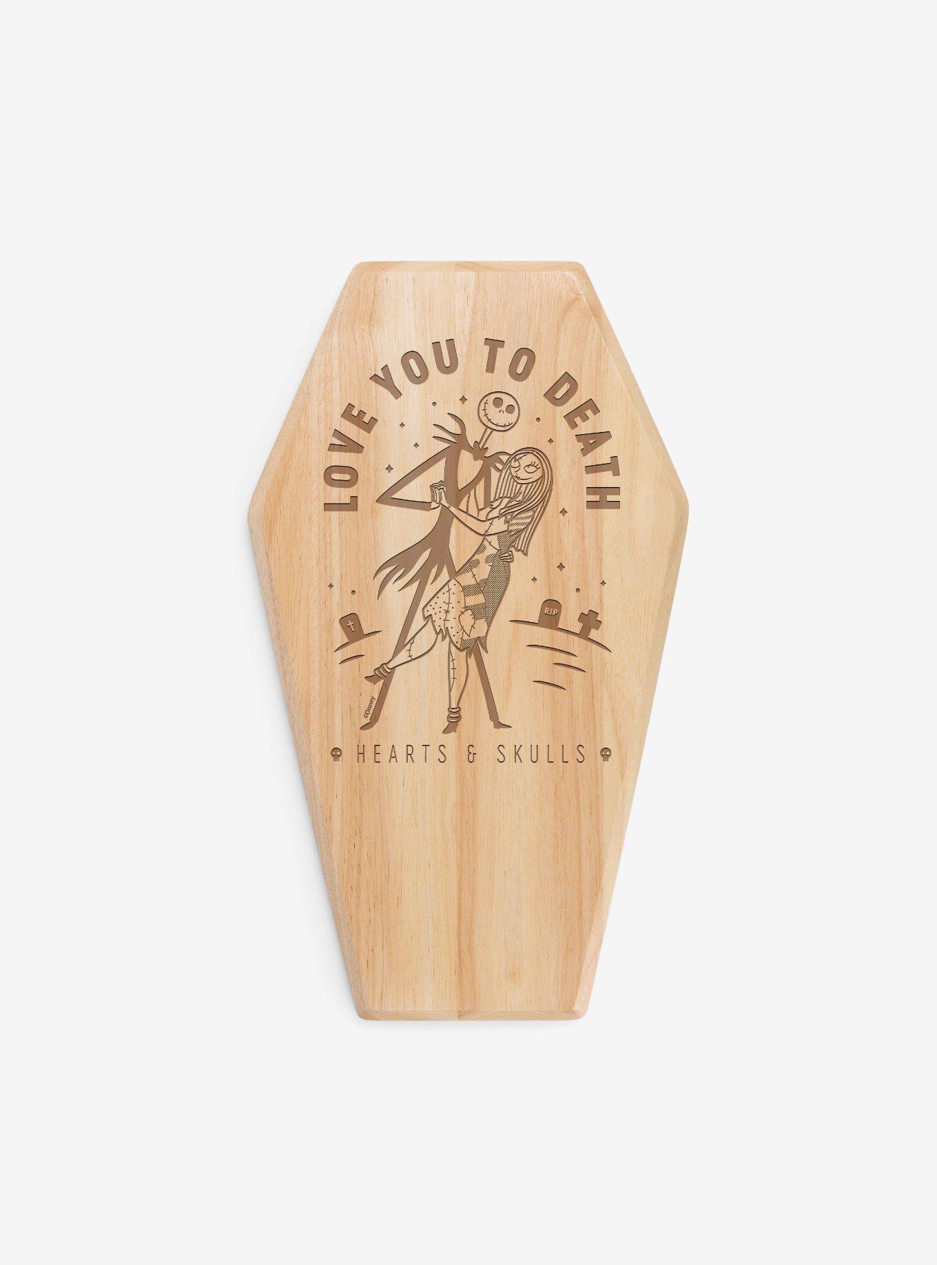 Disney Nightmare Before Christmas Jack and Sally Coffin Shaped Serving Board, , hi-res
