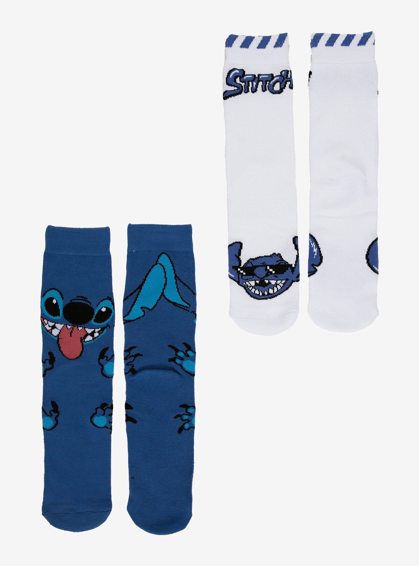Disney Stitch Sunglasses Jumbo Crew Socks 2 Pair, , hi-res