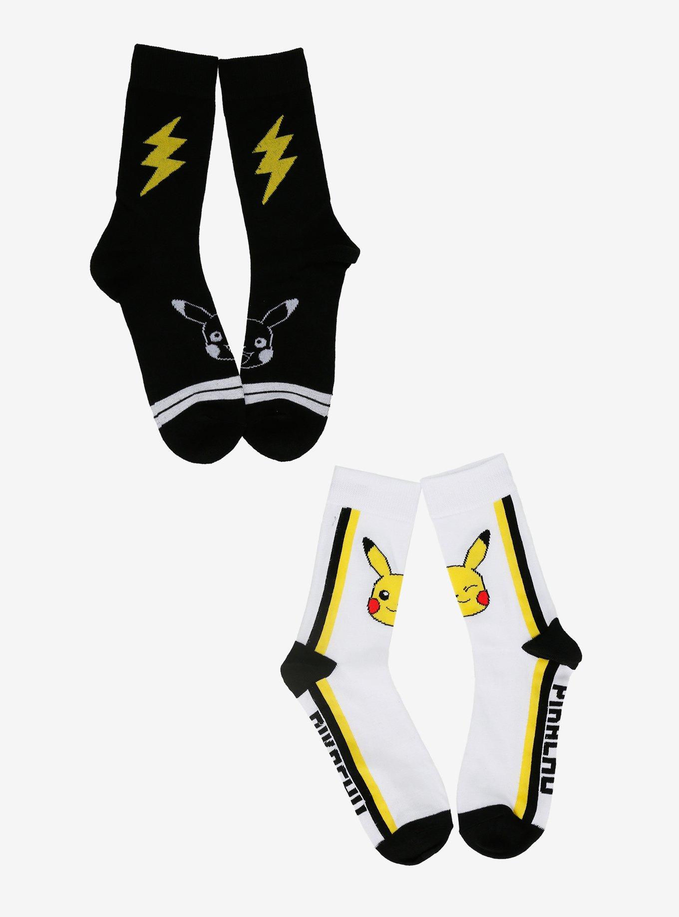 Pok&eacute;mon Pikachu Lightning Crew Socks 2 Pair, , hi-res