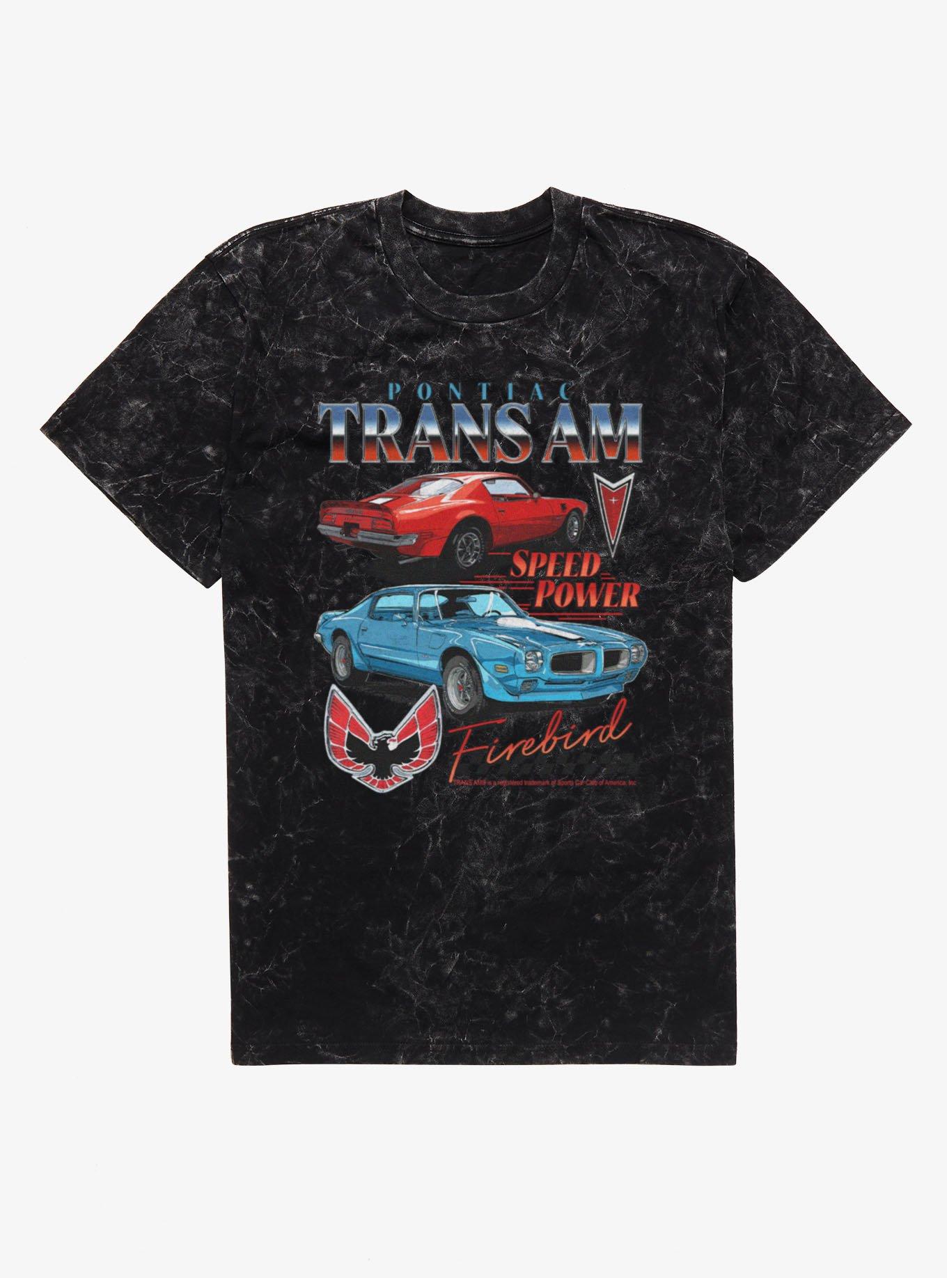 Pontiac Trans Am Speed Power Firebird Mineral Wash T-Shirt
