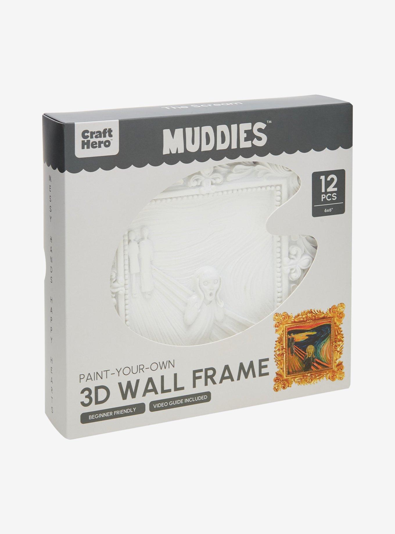 Muddies The Scream Paint-Your-Own 3D Wall Frame Kit, , hi-res