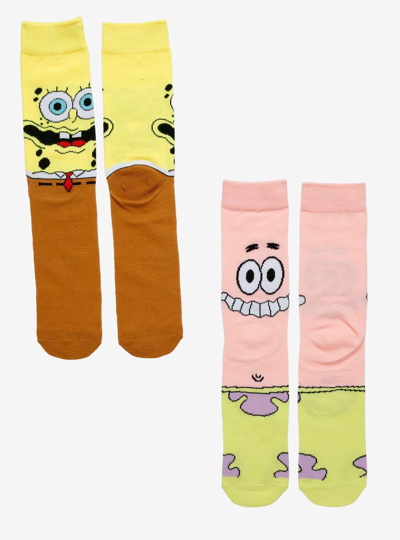 SpongeBob SquarePants Patrick Burp Crew Socks 2 Pair, , hi-res