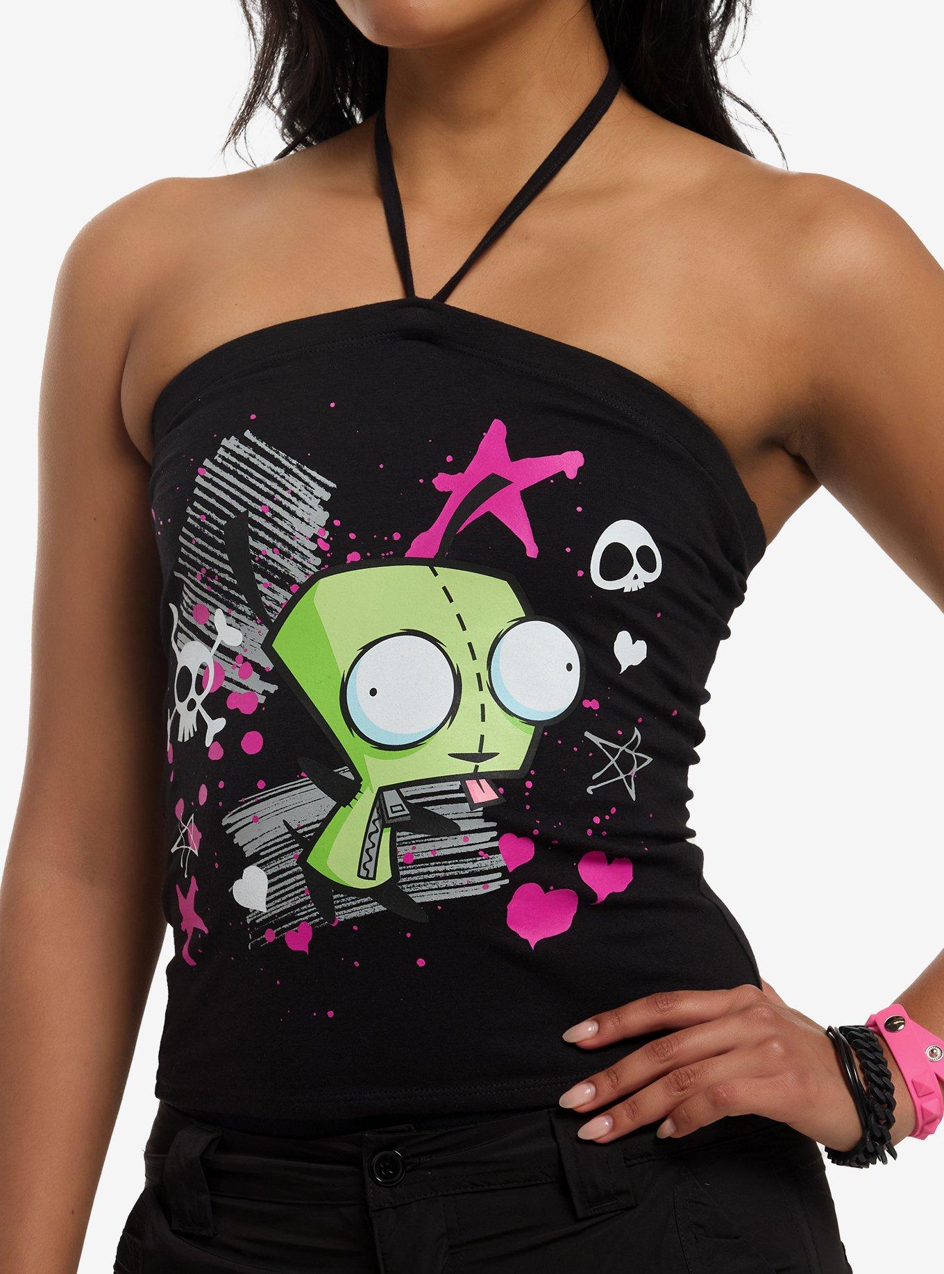 Invader Zim GIR Doodles Girls Halter Top, , hi-res