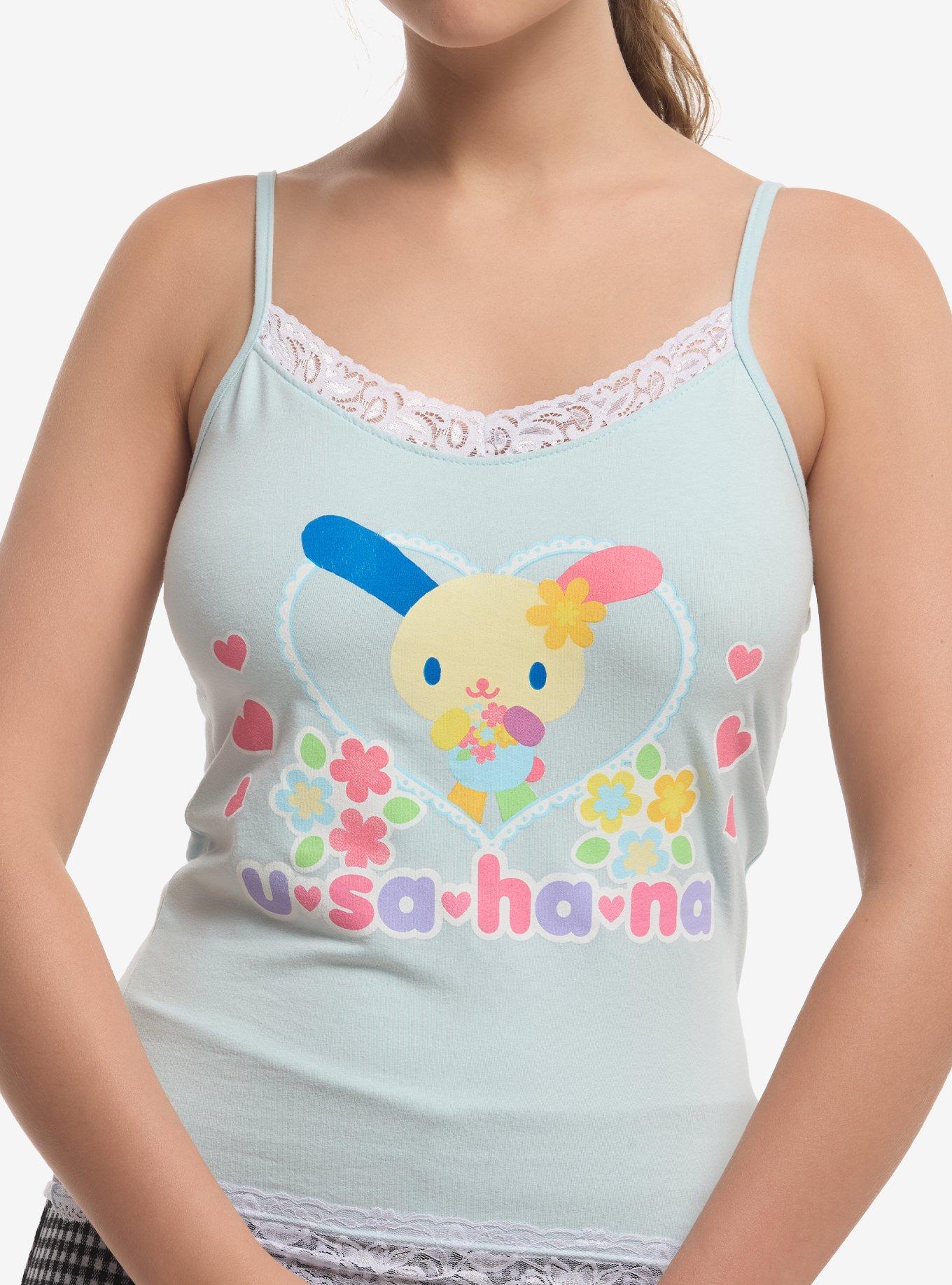 U*SA*HA*NA Heart Flower Lace Girls Cami, , hi-res