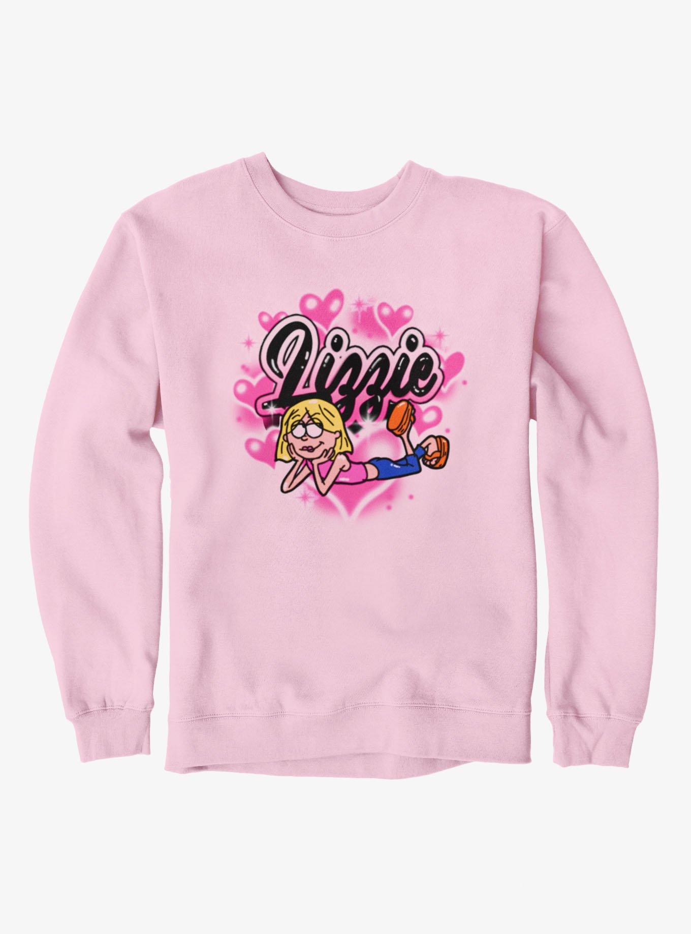 Disney Lizzie McGuire Spray Paint Hearts Sweatshirt