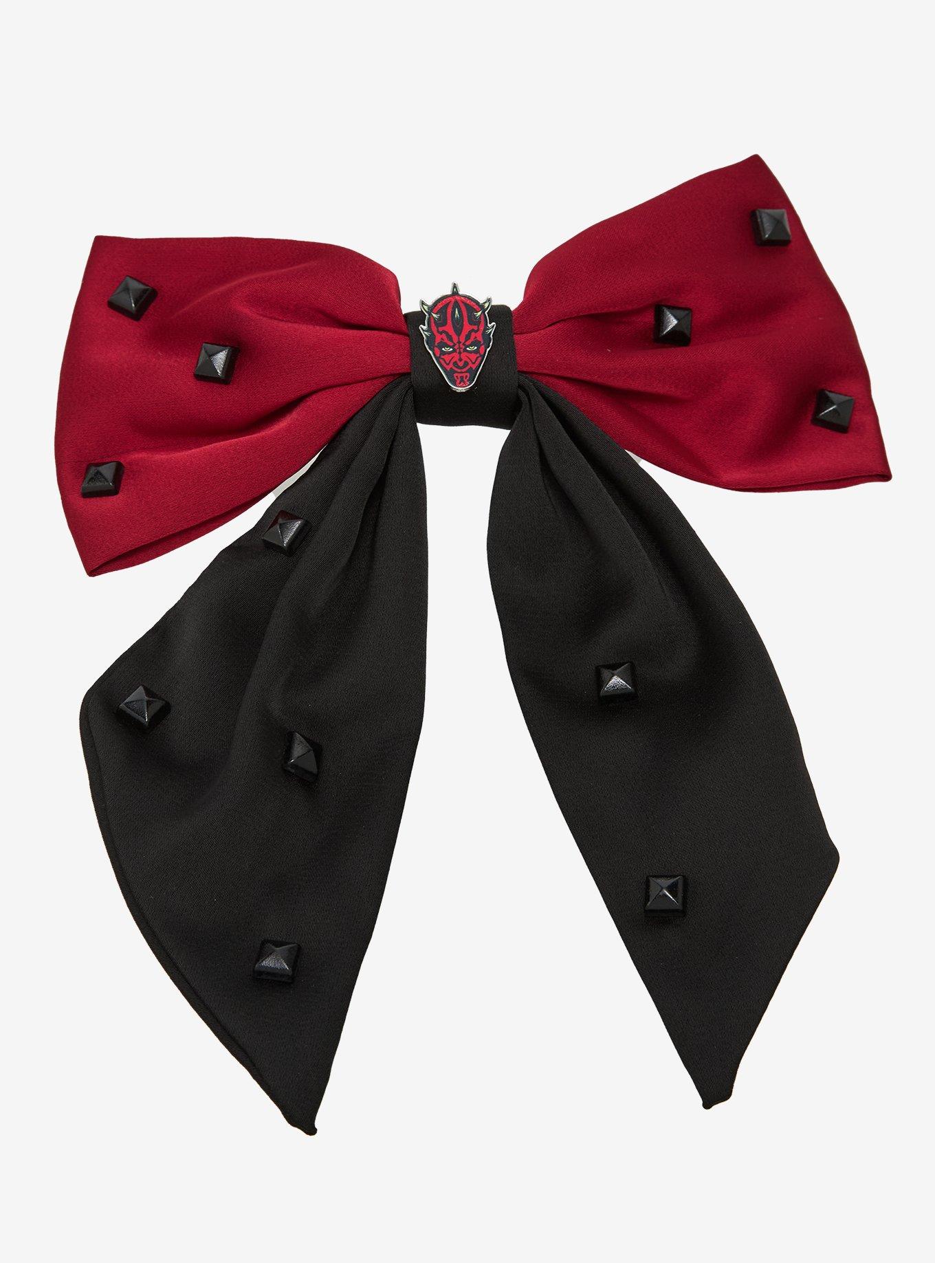 Star Wars Darth Maul Studded Bow Hair Clip - BoxLunch Exclusive, , hi-res