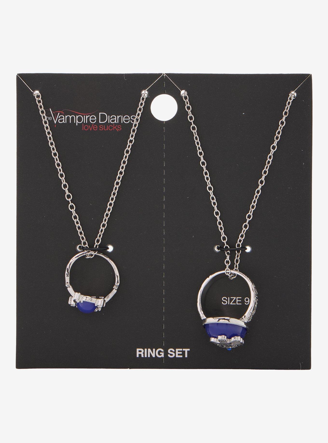 The Vampire Diaries Elena & Damon Daylight Ring Necklace Set, , hi-res